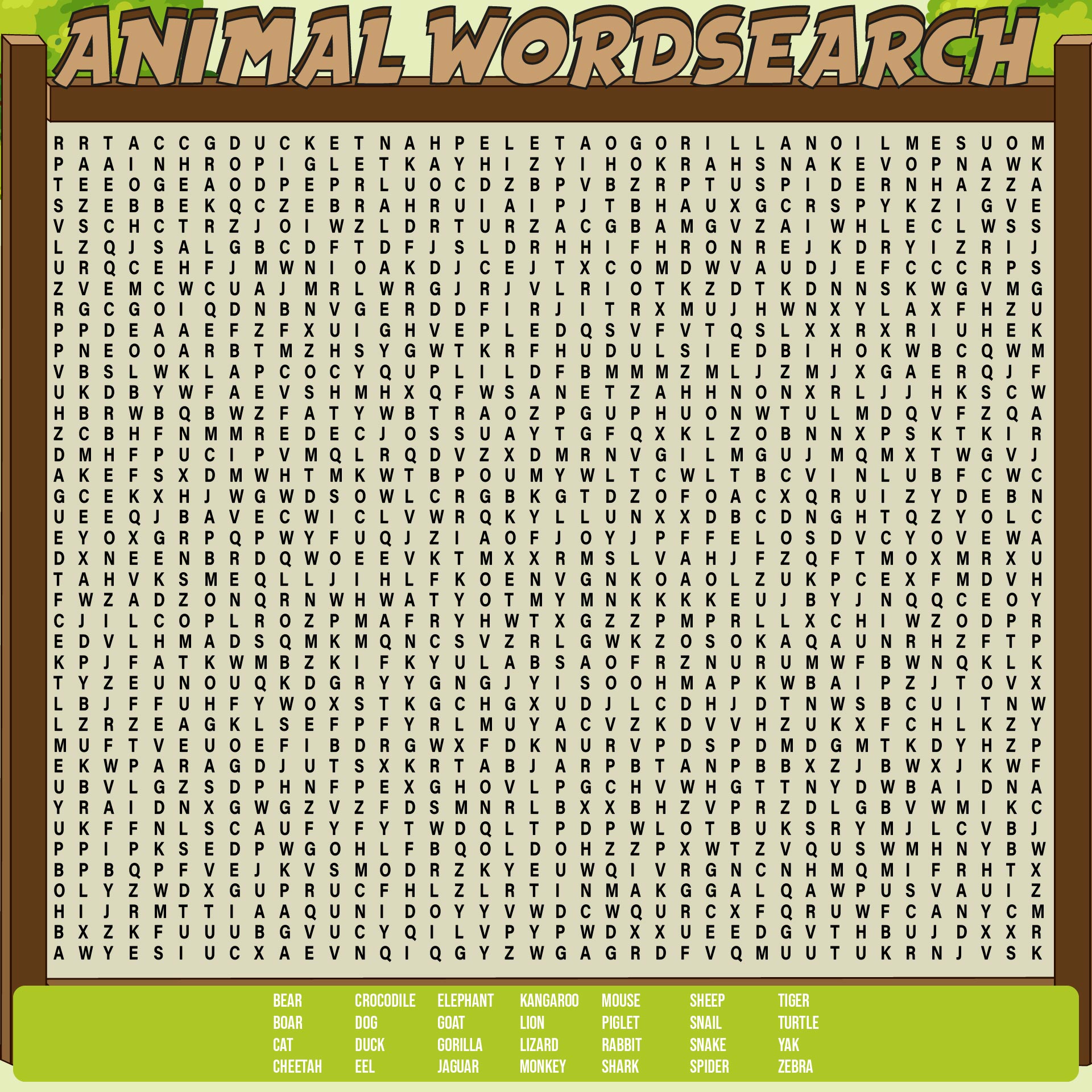 Word Searches Printable Hard - Printable Blank World