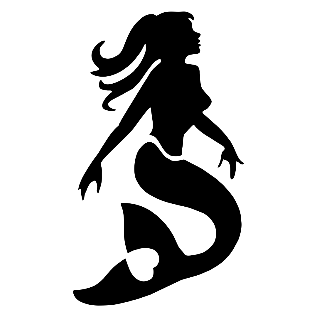Mermaid Stencils Free