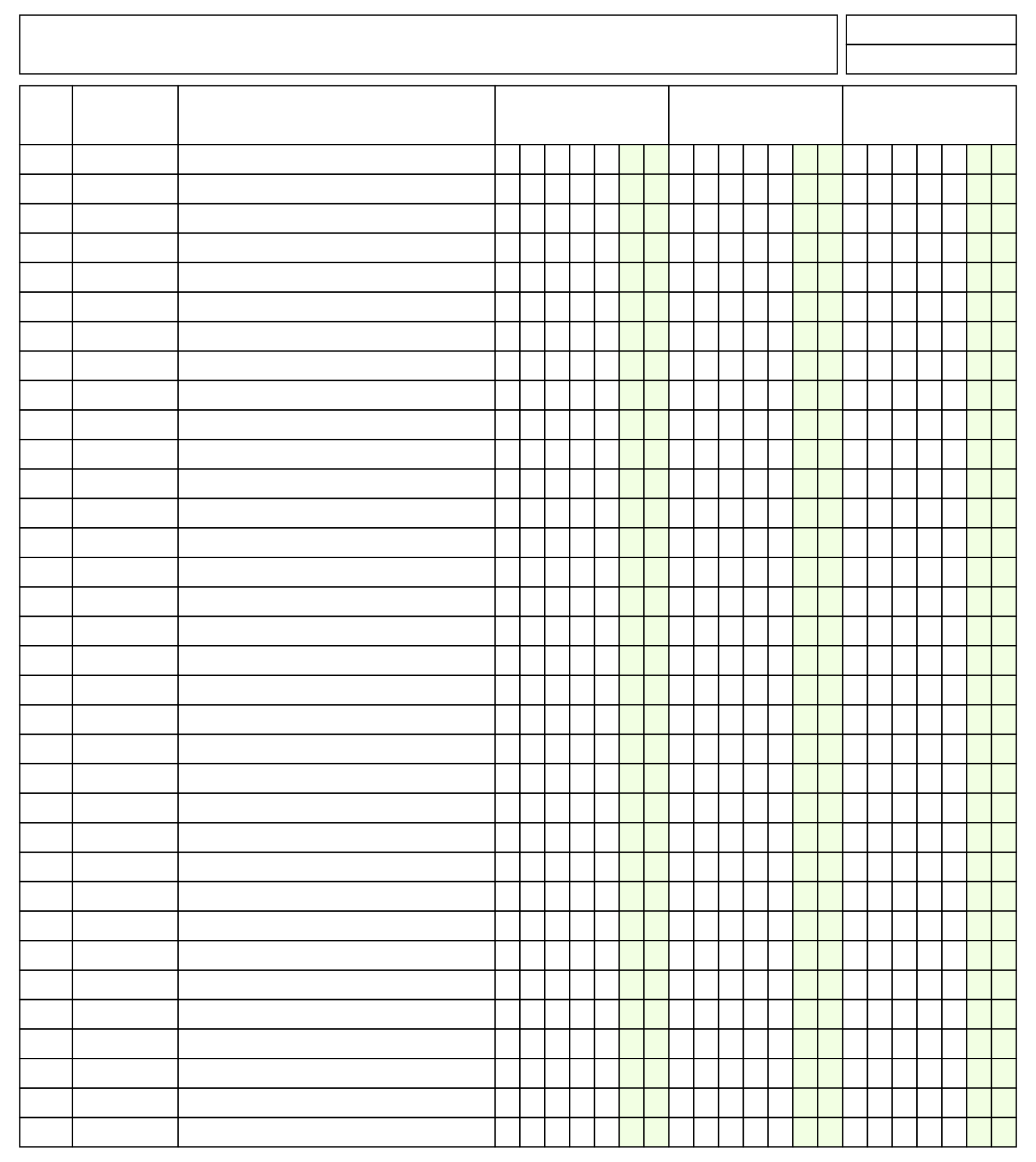 Free Printable 3 Column Ledger Paper