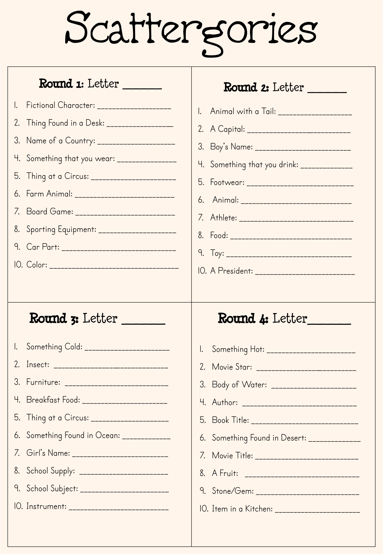 8 Best Images Of Scattergories Printable Worksheets Printable Vrogue 8 Best Images Of Scattergories Printable Worksheets Printable Vrogue