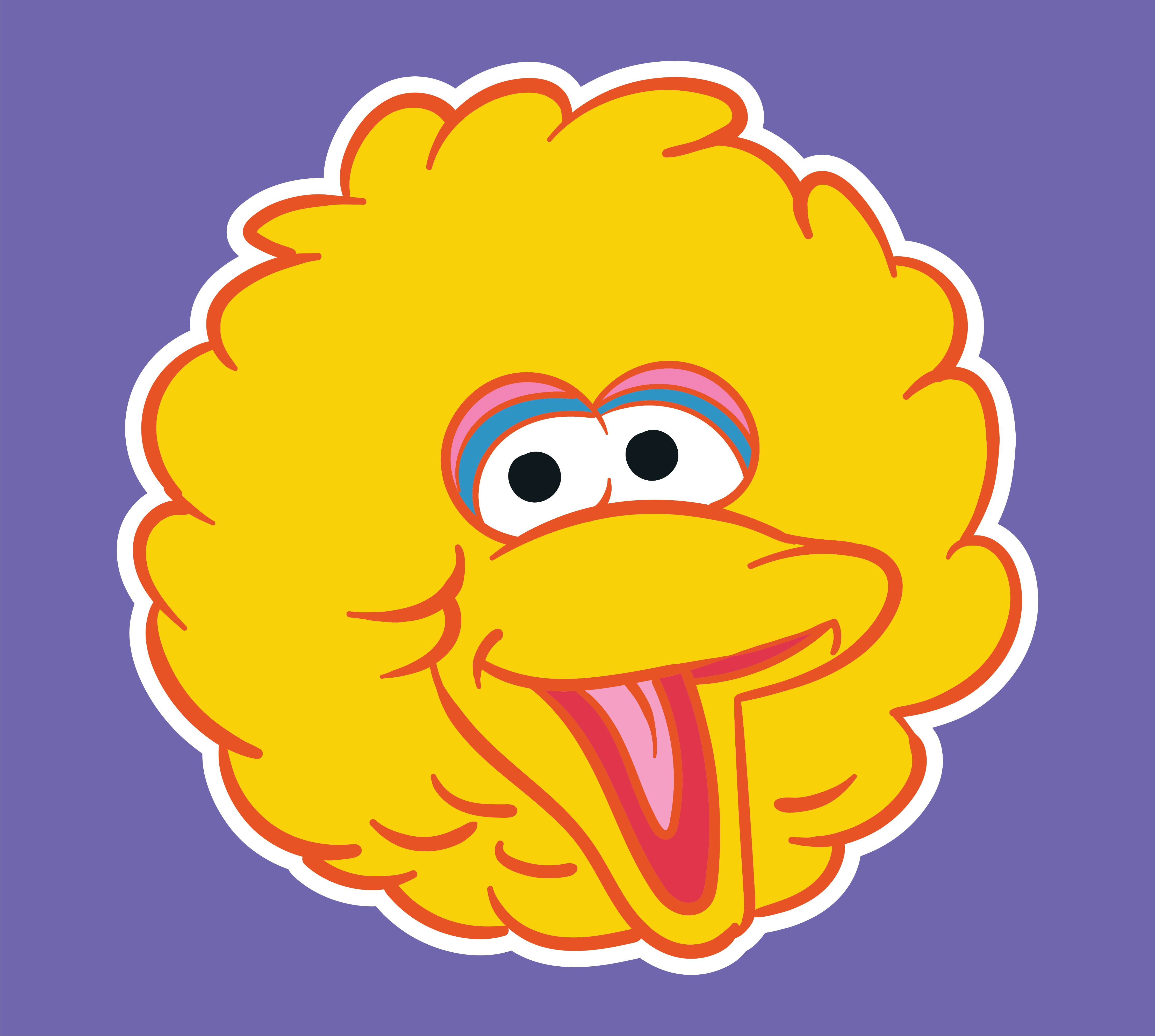 Free Printable Big Bird Face Template