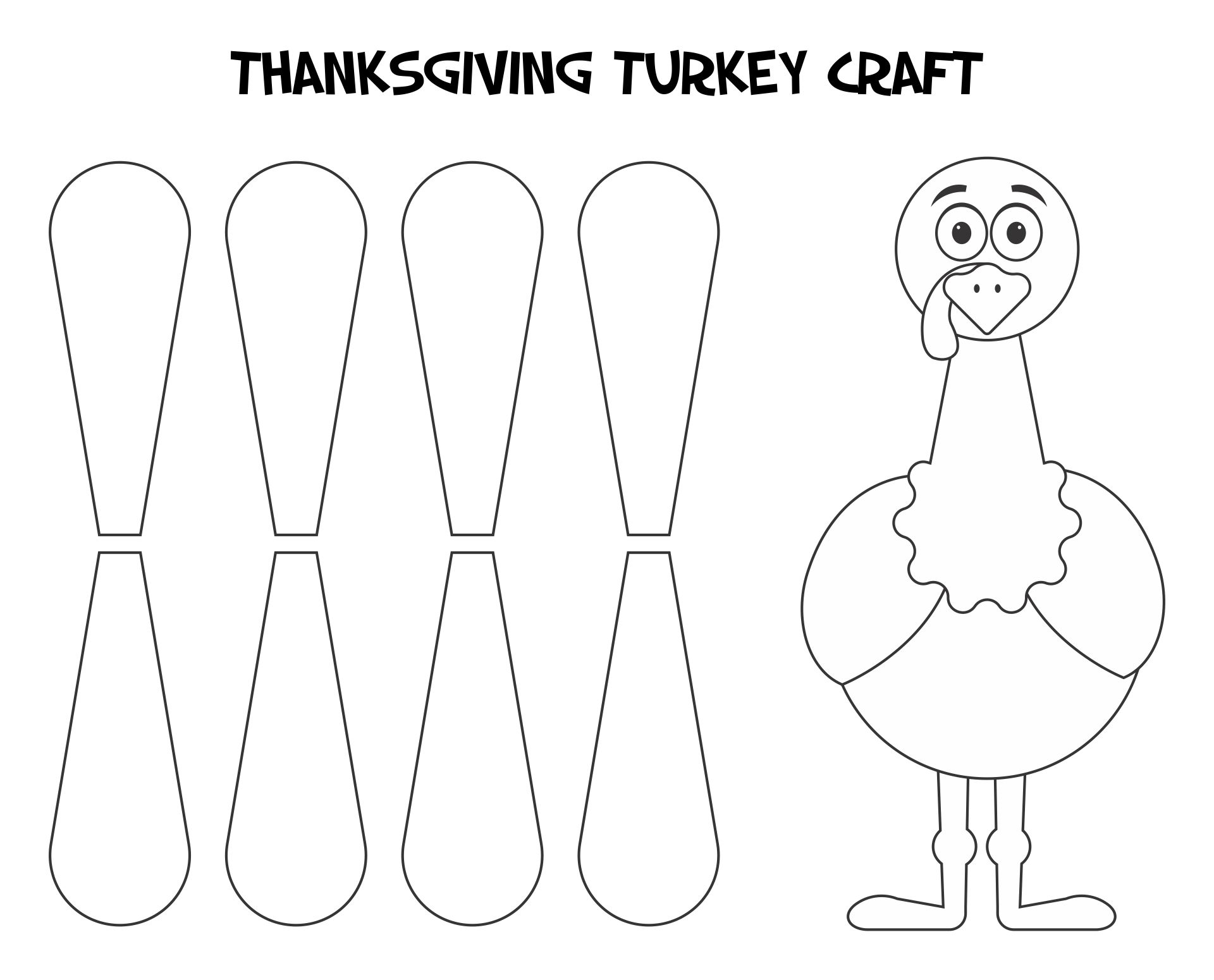 10 Best Thanksgiving Printable Craft Templates PDF For Free At Printablee