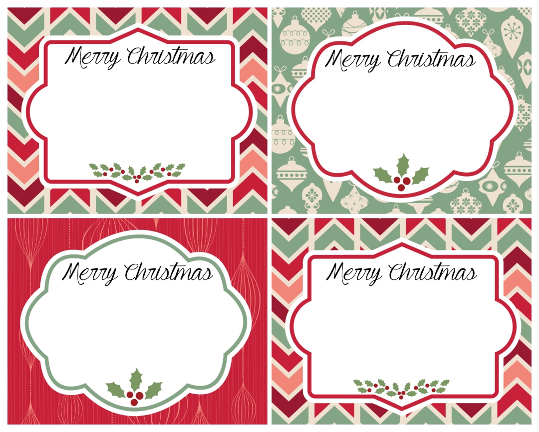 Vintage Christmas Printable Labels