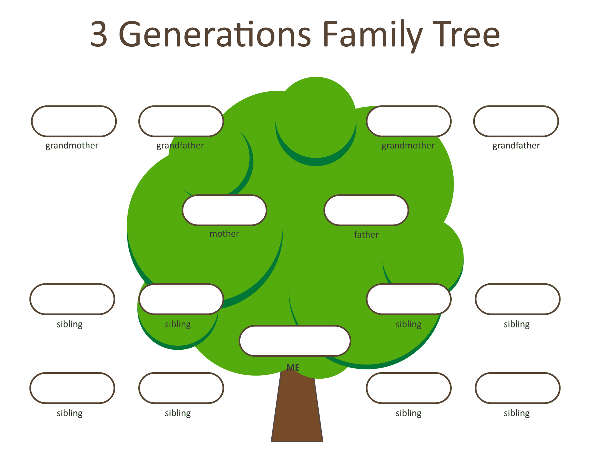 10 Best Generation Family Tree Template Printable