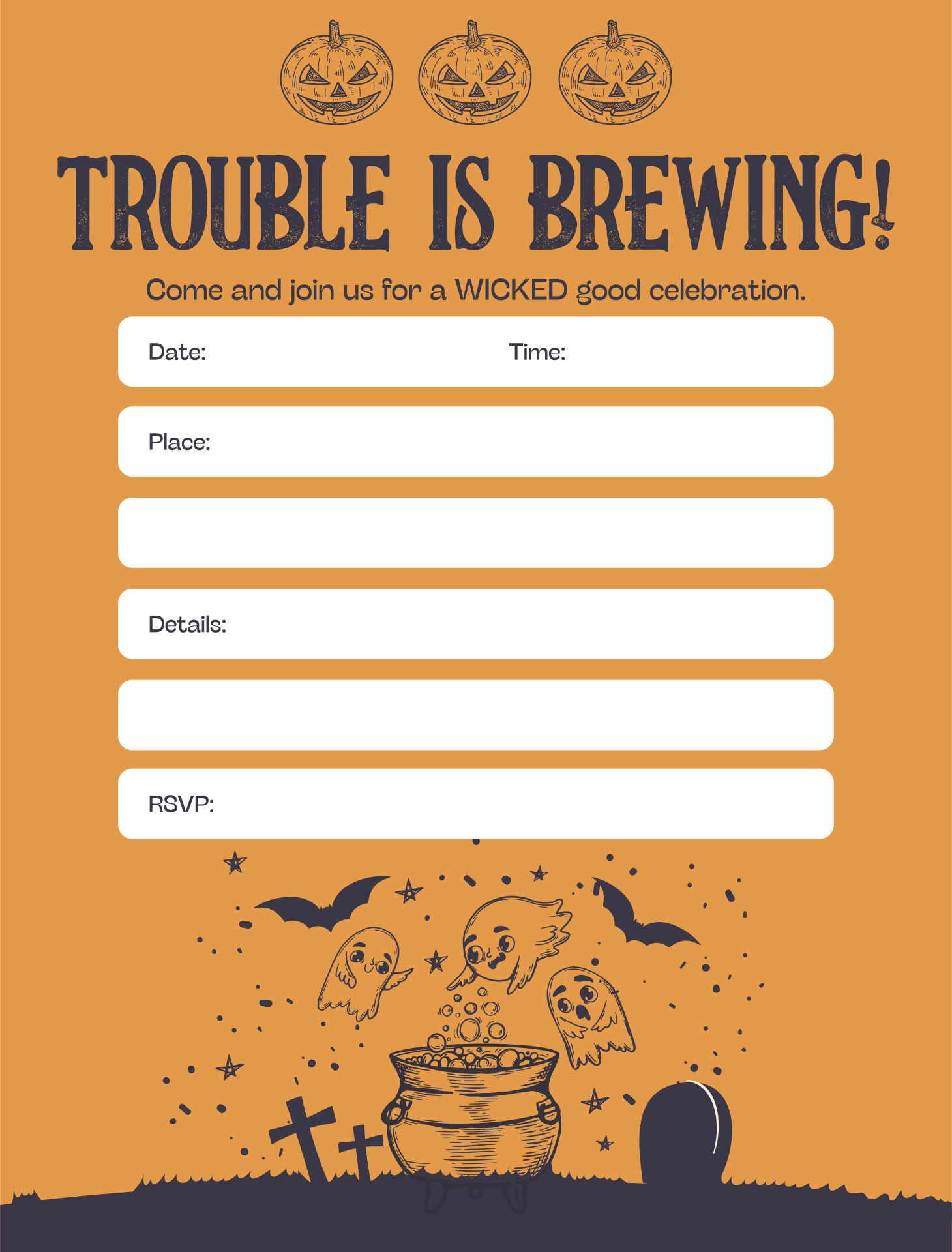 Adult Halloween Party Invitations Printable Free