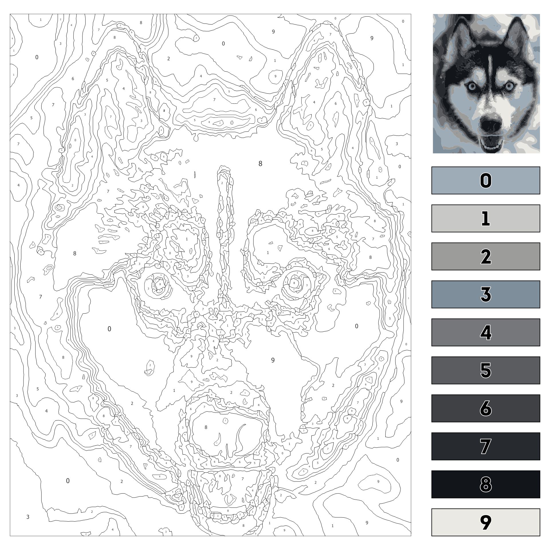 Cool Color by Number Printable Pages