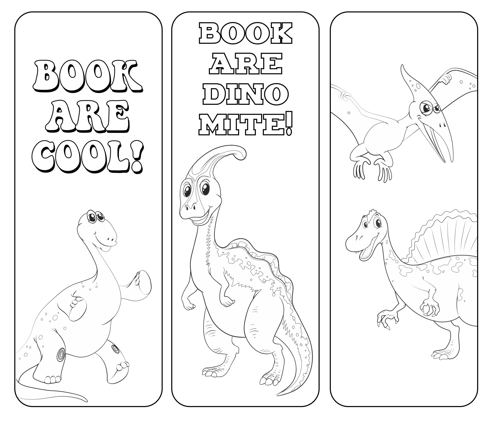 Animals Printable Color Bookmark