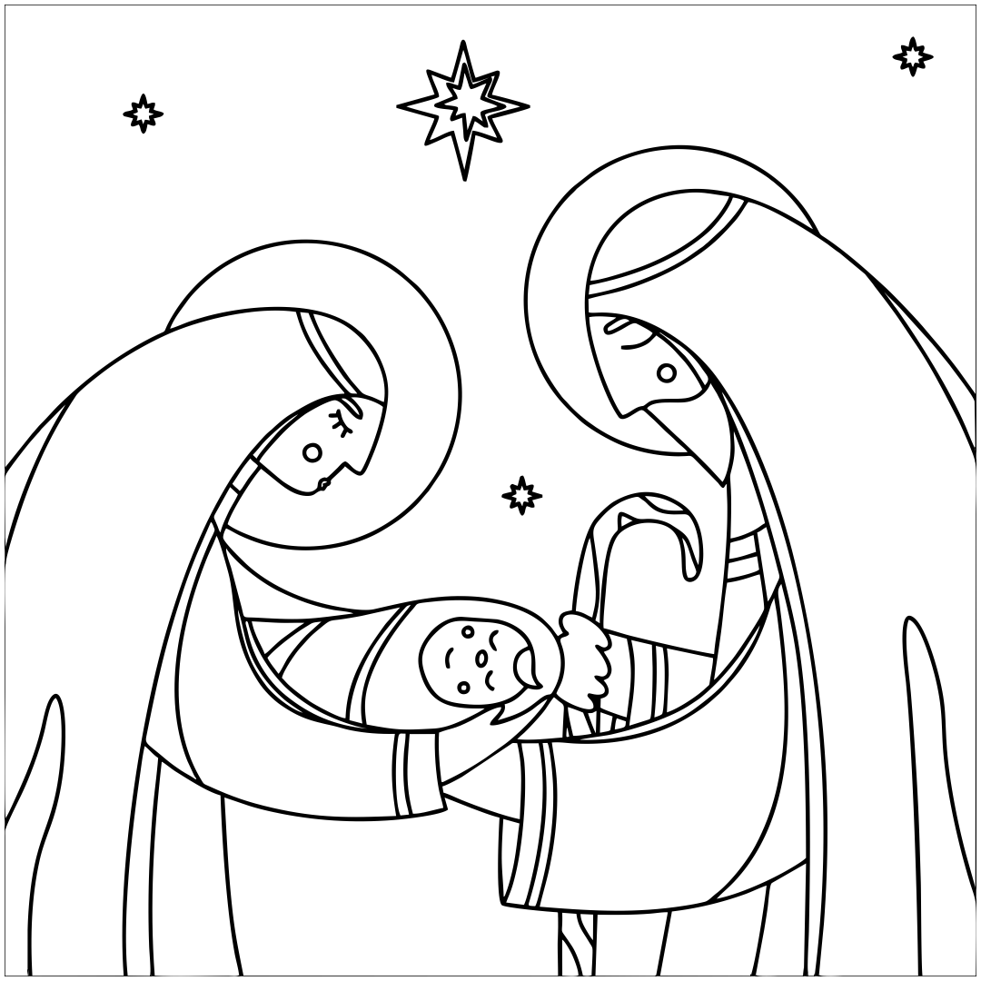 Christmas Nativity Coloring Pages 15 Free PDF Printables Printablee