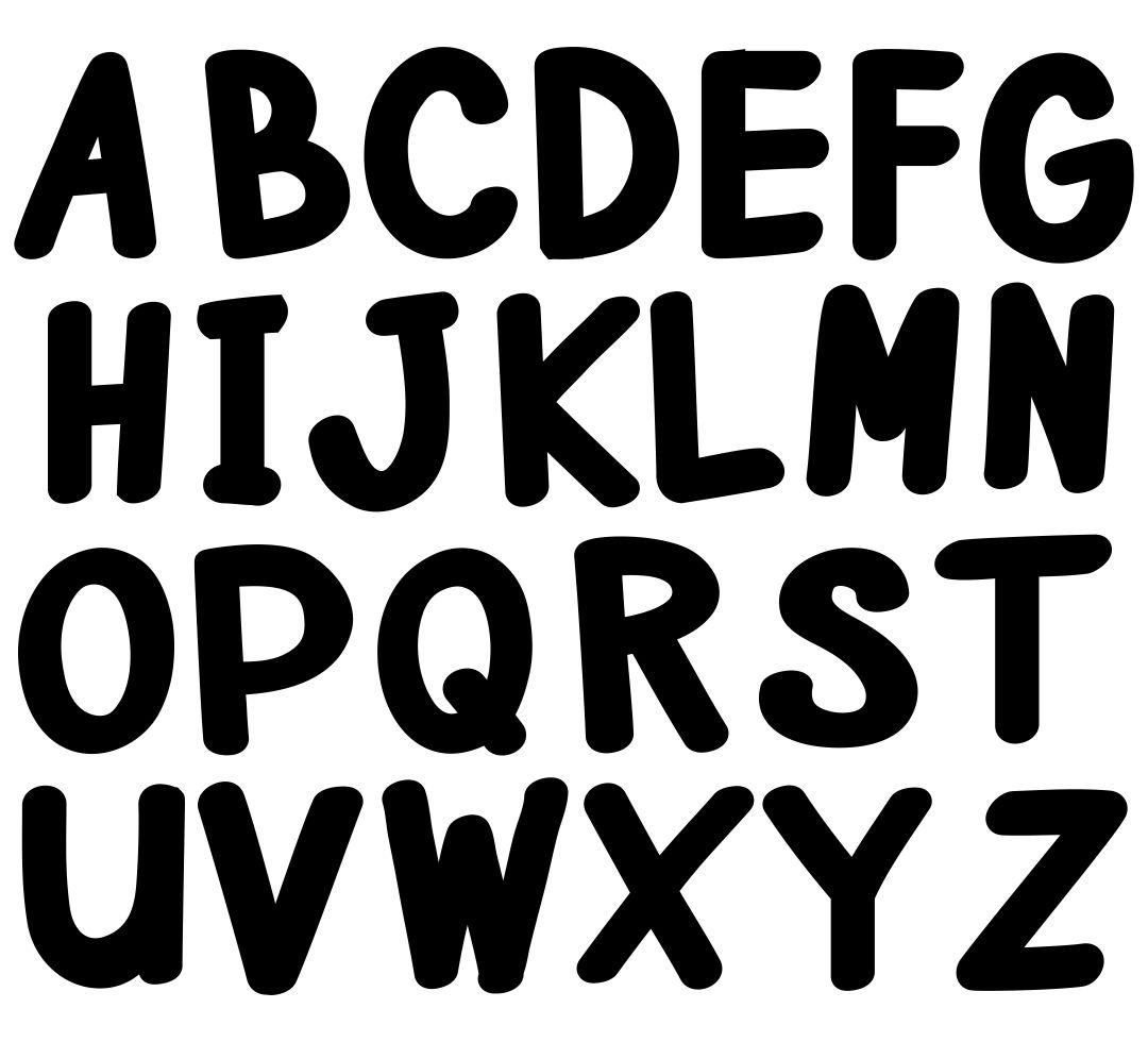 Printable Large Alphabet Letter Templates