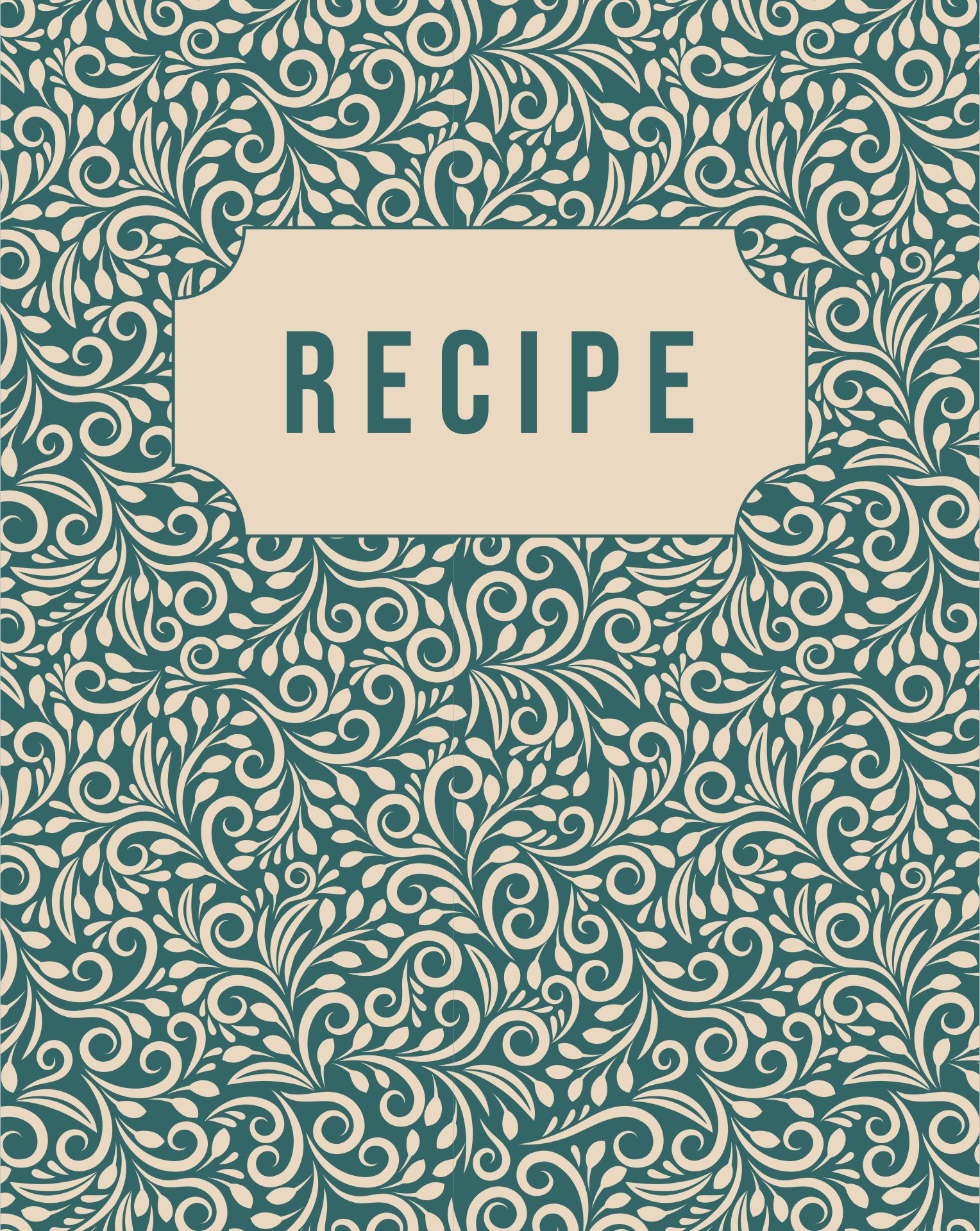 Cookbook 6 Free PDF Printables Printablee