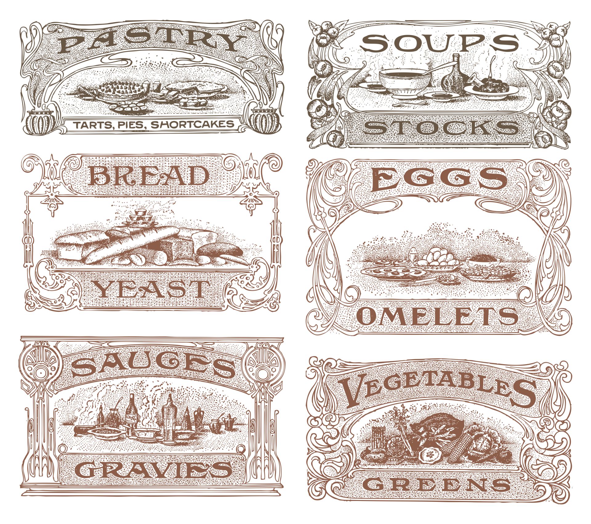 Vintage Fruit Labels