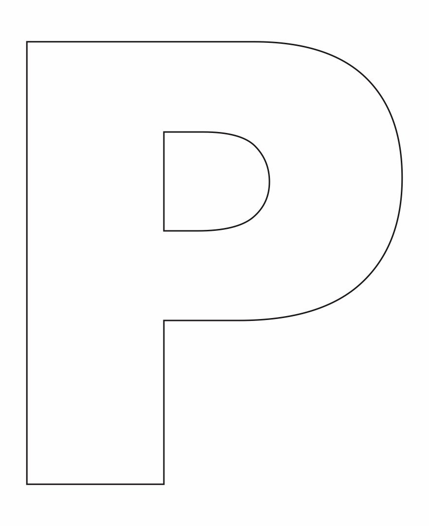 Letter P Template