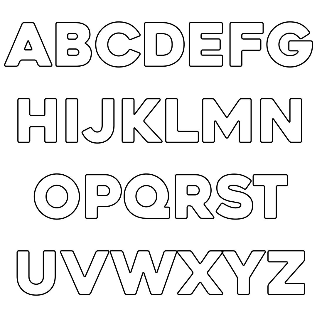 Large Size Alphabet Letter Printable Template Large Size Alphabet Letter Printable Template