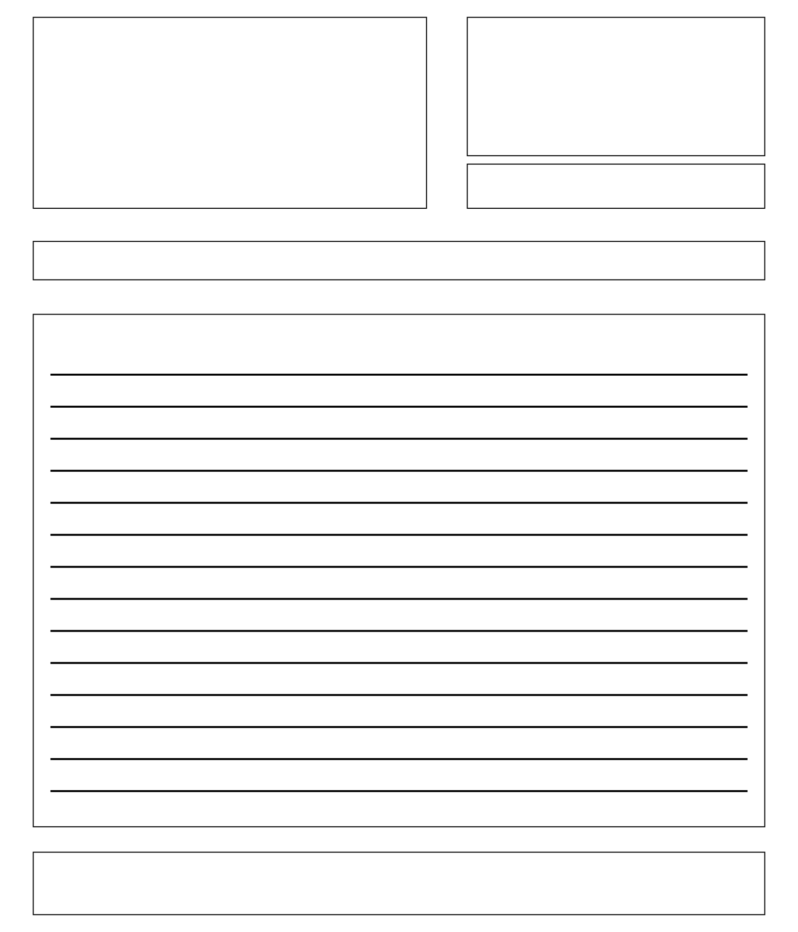 Printable Blank Letter Template