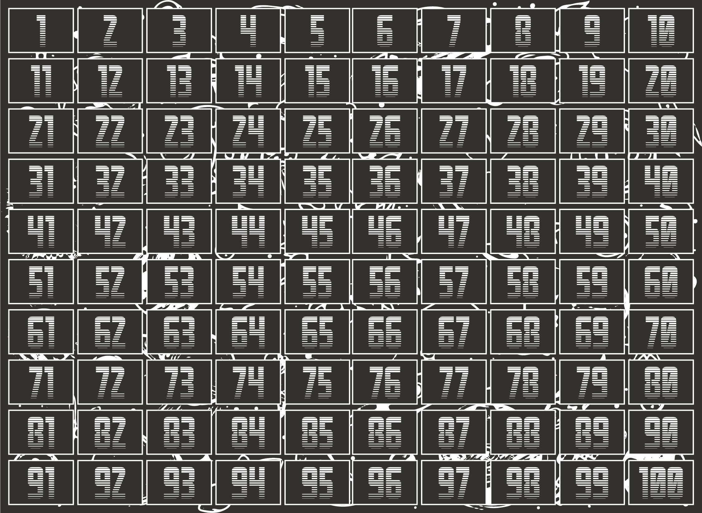 9 Best Free Printable Number Chart 1 -120 - printablee.com