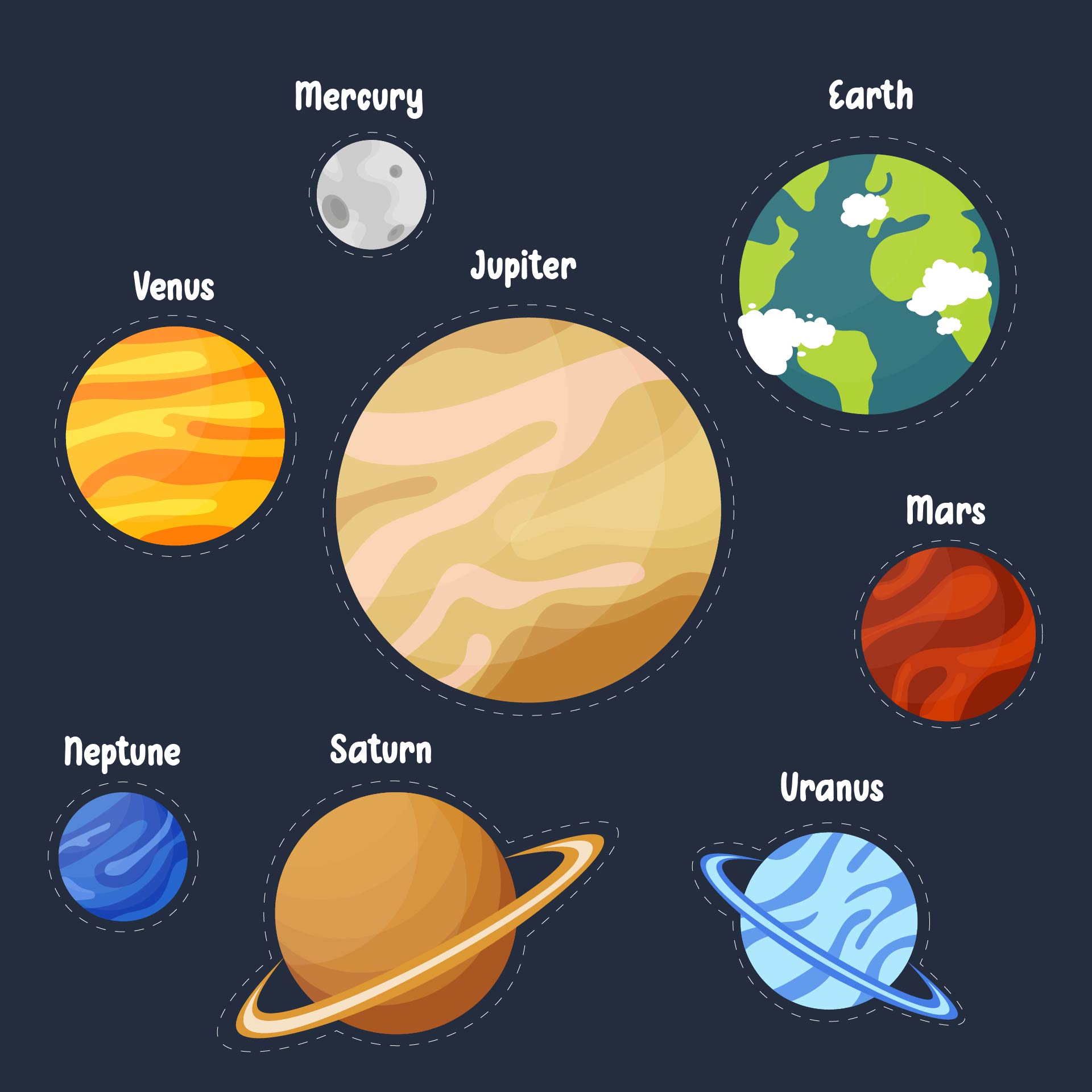 Planets Solar System Cut Out Printables