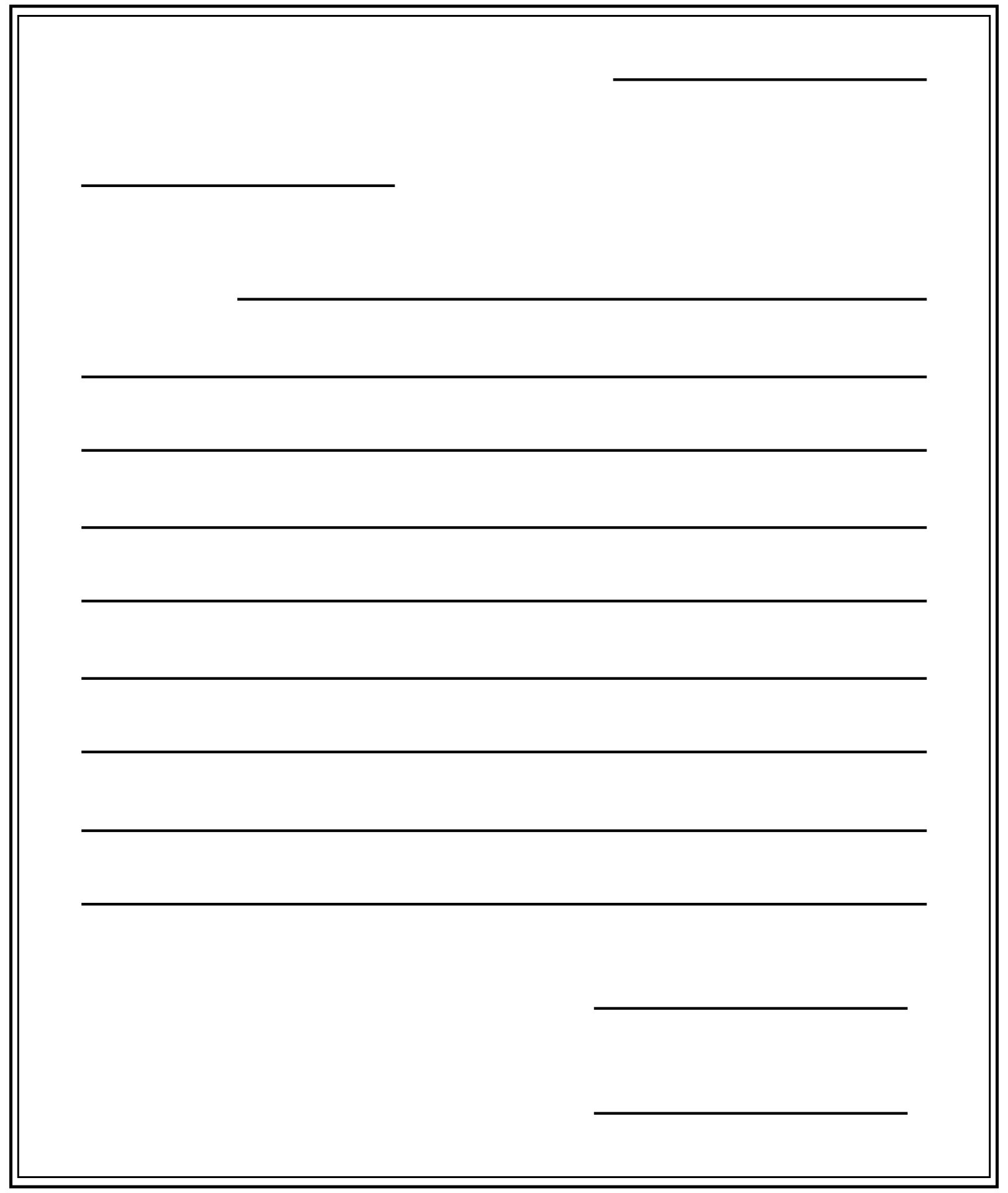 blank page to write in