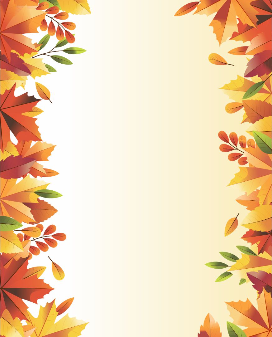 fall borders free printable