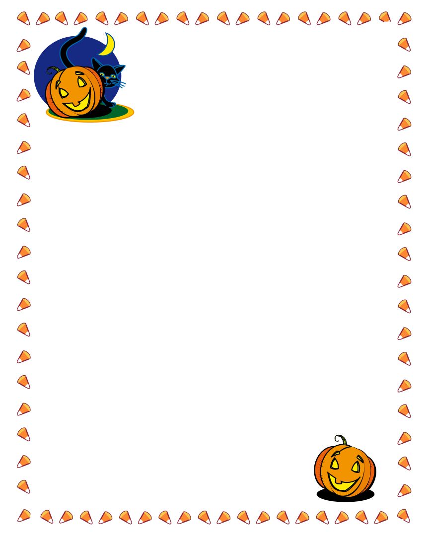 Printable Halloween Pumpkin Border