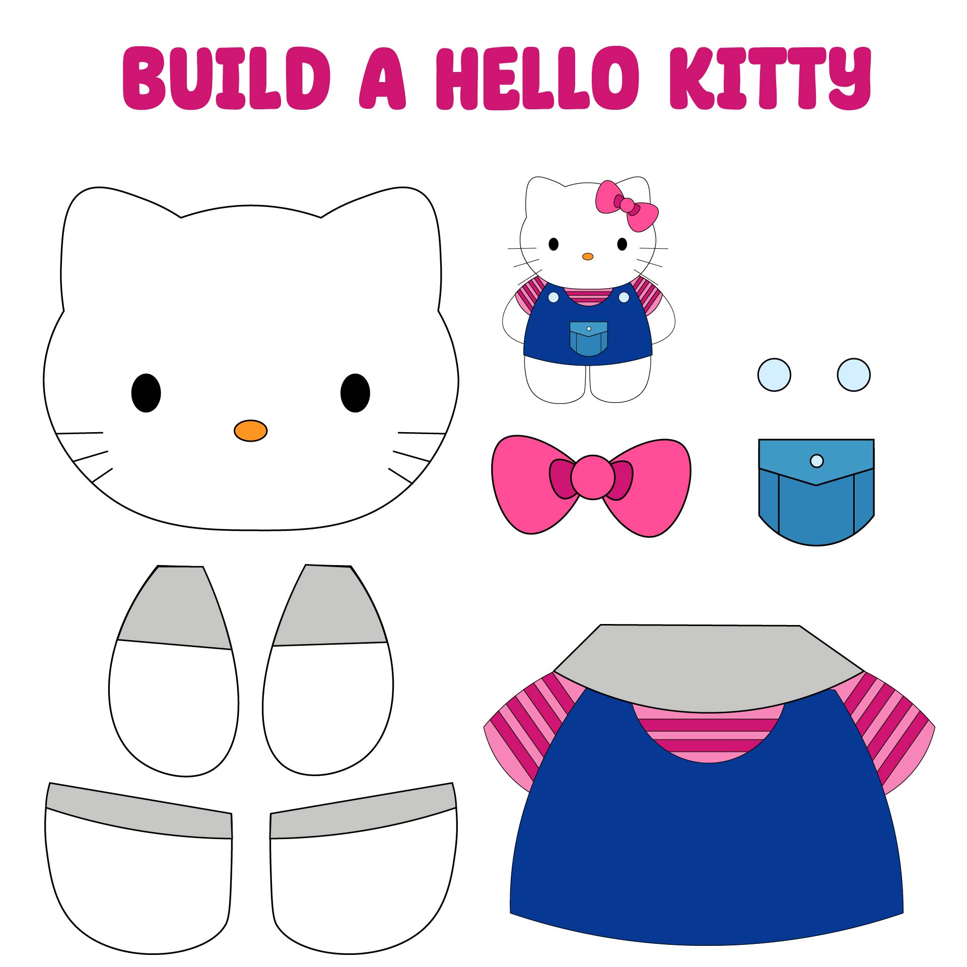 10 Best Hello Kitty Printable Paper Crafts PDF for Free at Printablee