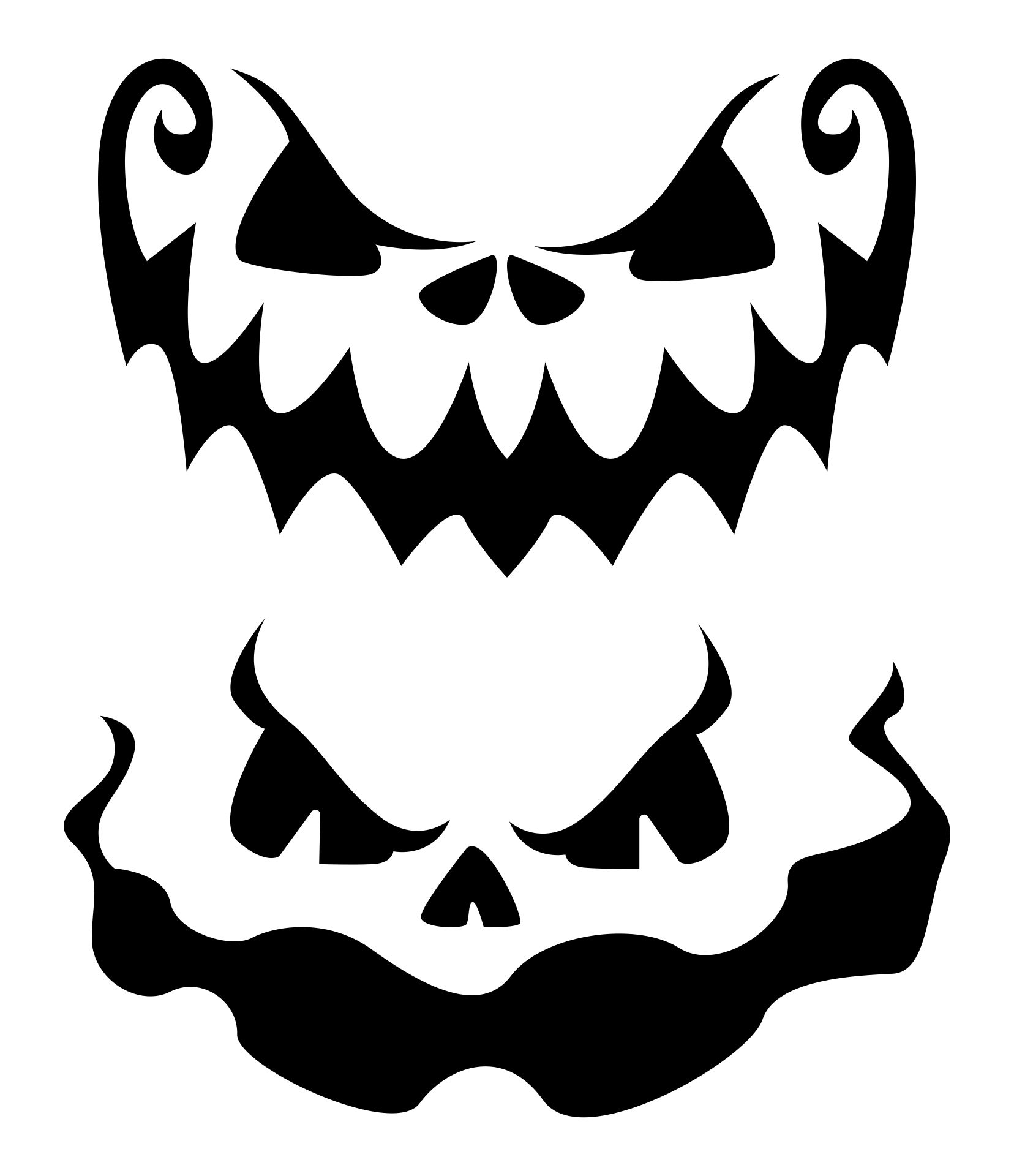 Free Printable Pumpkin Stencil Patterns | Printablee