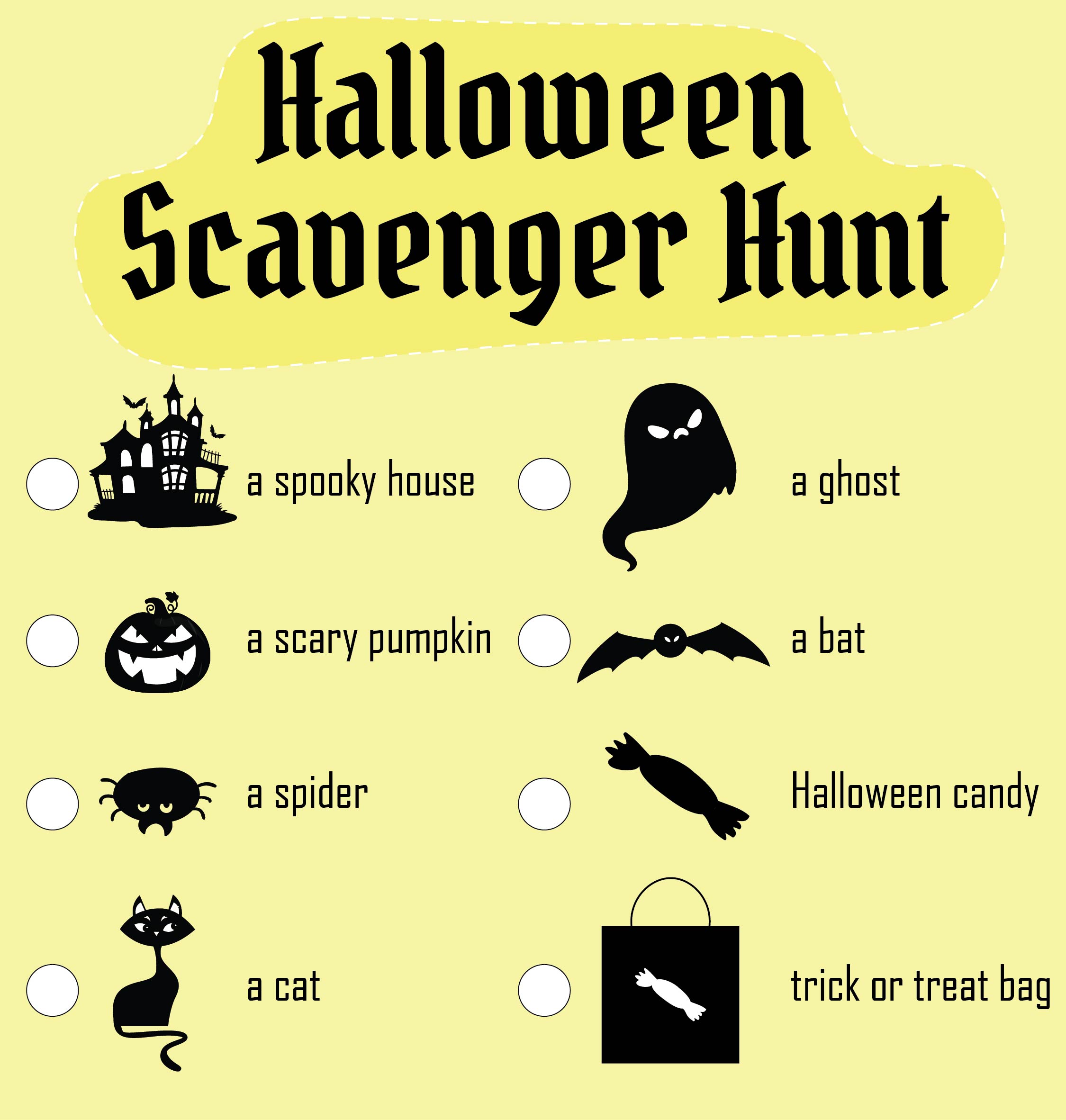 Printable Halloween Party Games Ideas