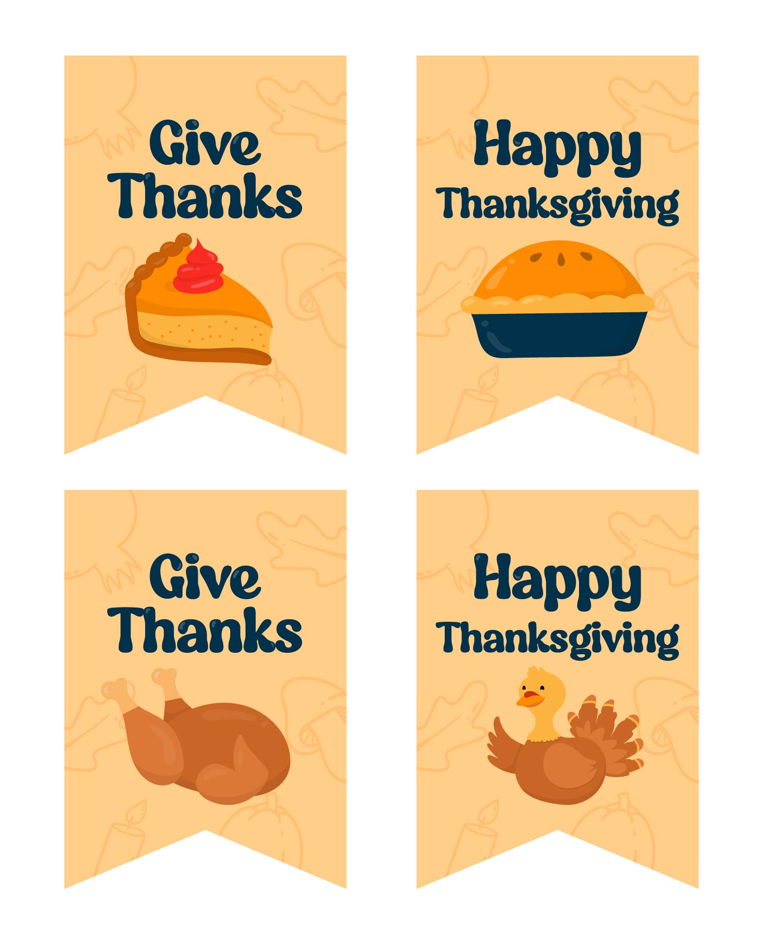 Happy Thanksgiving Tags Printable Free