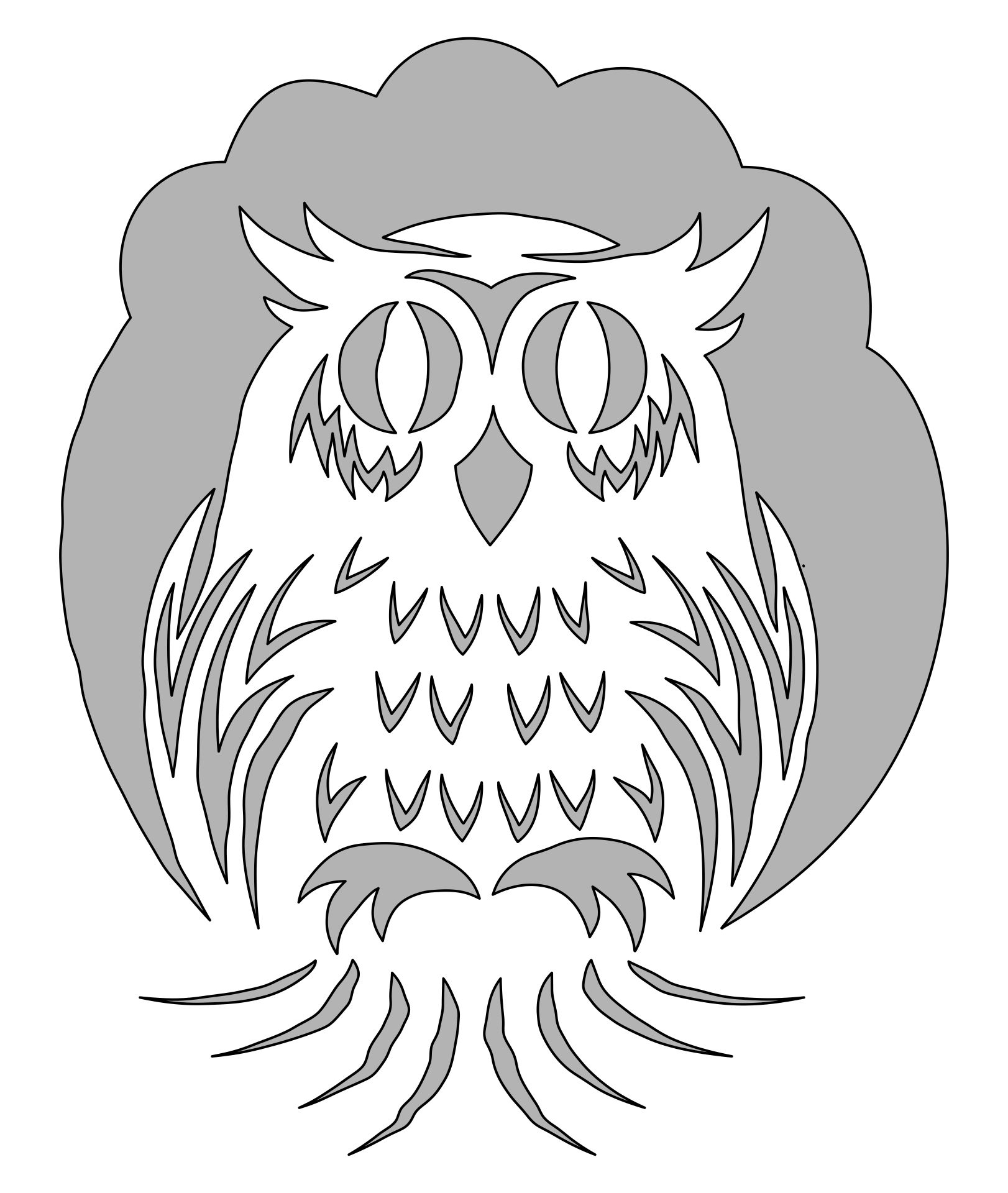 Owl Pumpkin Carving Patterns Templates