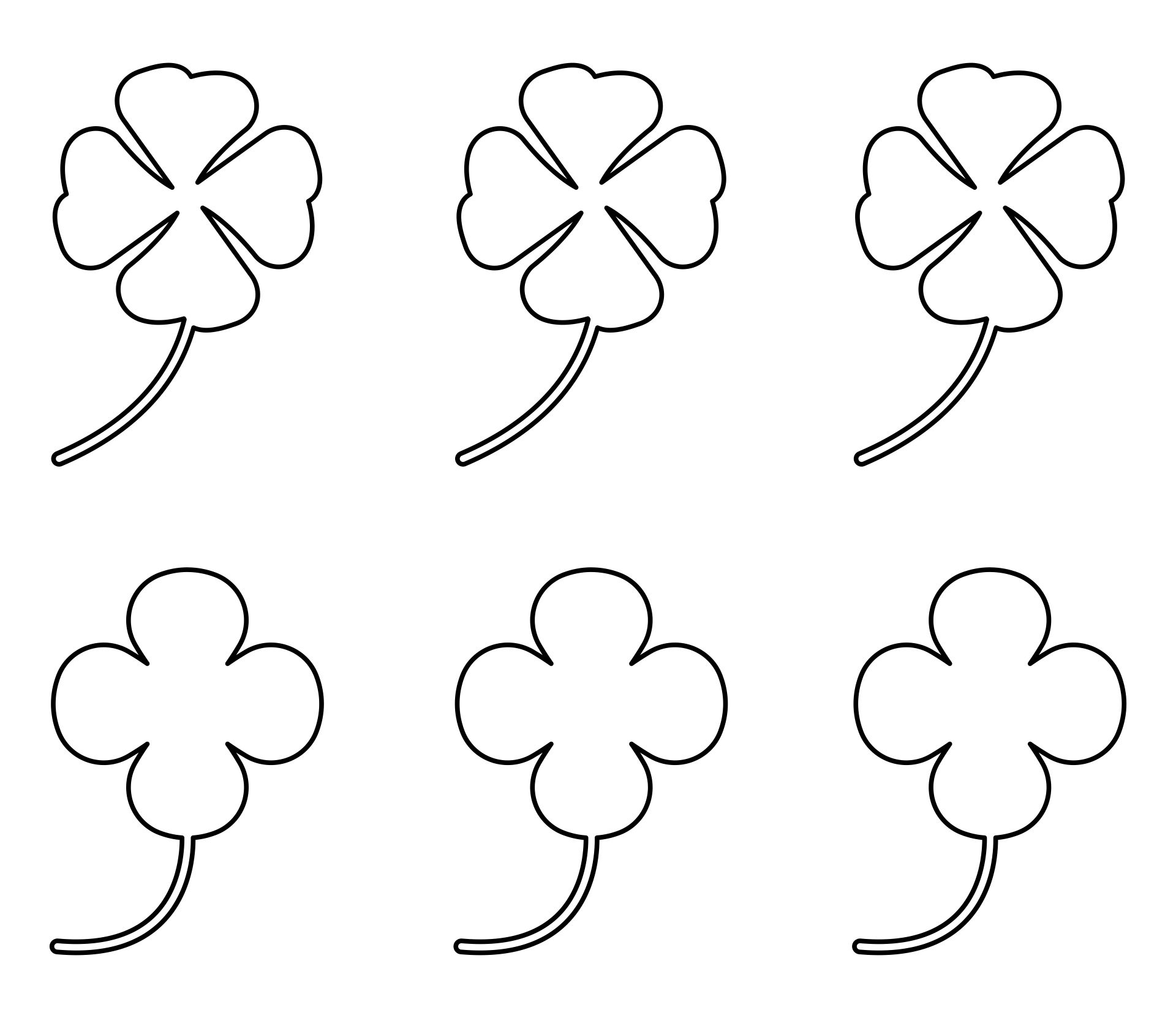 10 Best Printable Shamrock Template Cutouts PDF for Free at Printablee