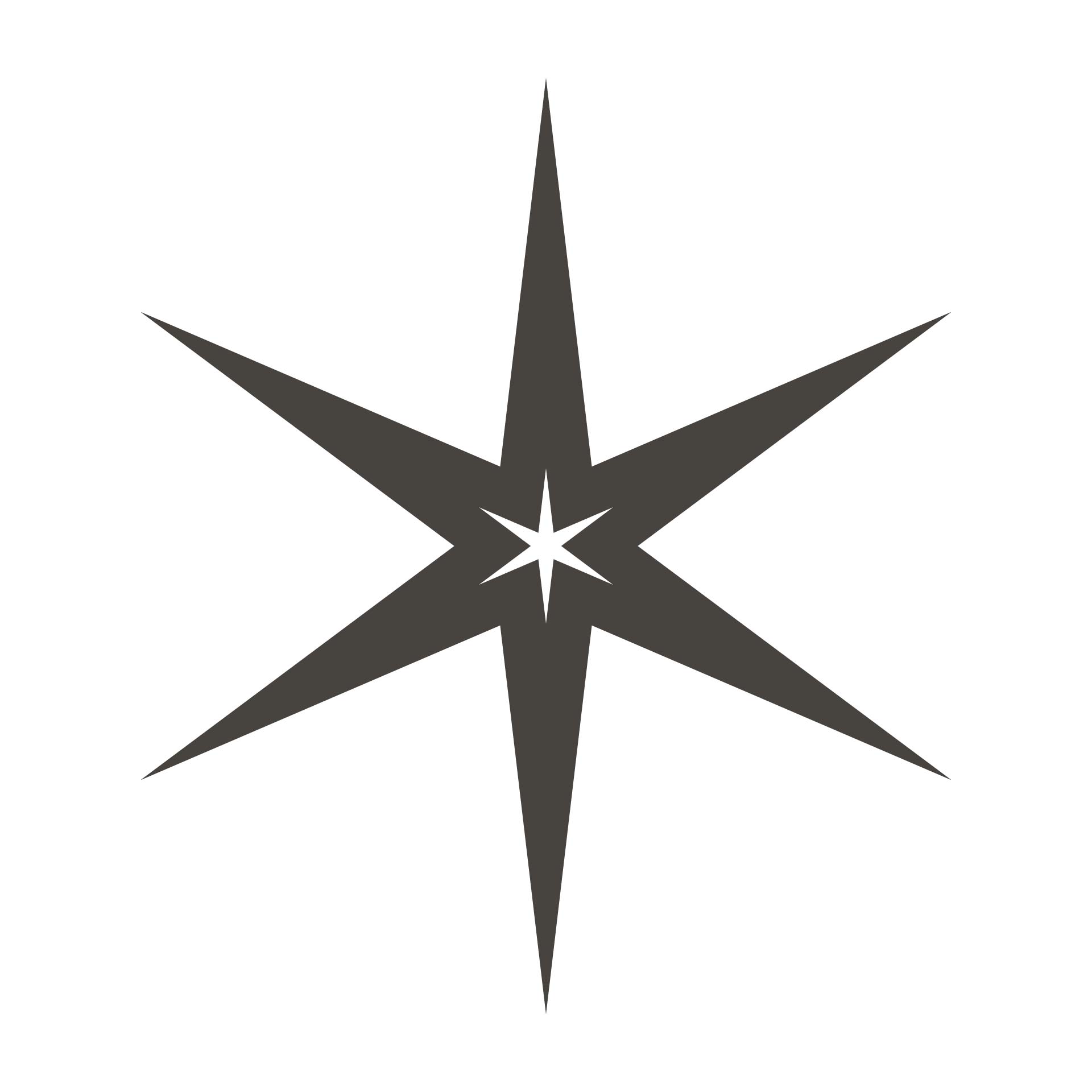 Six-Point Star Shape Template