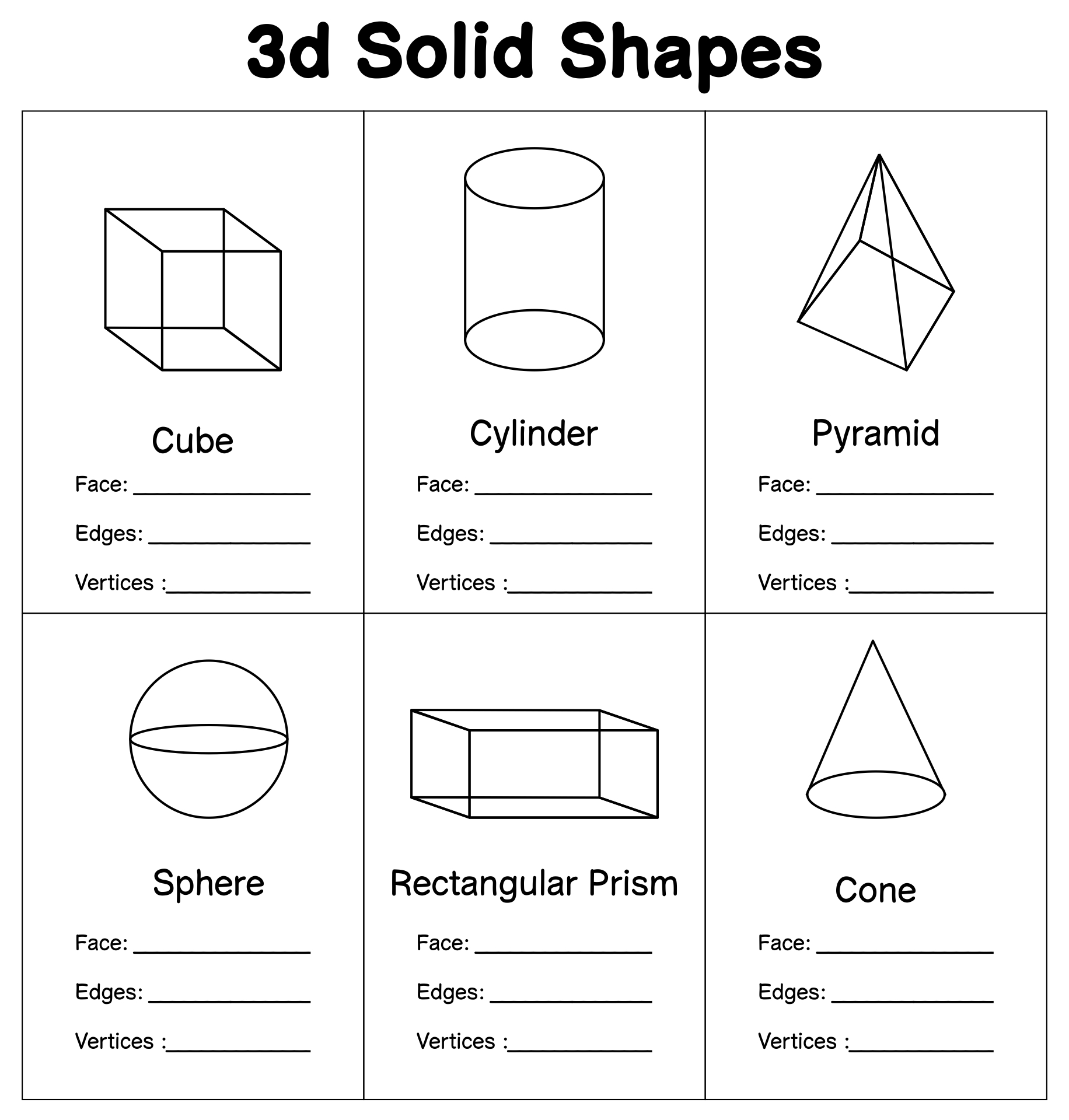 Worksheet For 3d Shapes Pin On 3d Shapes Mborophotography