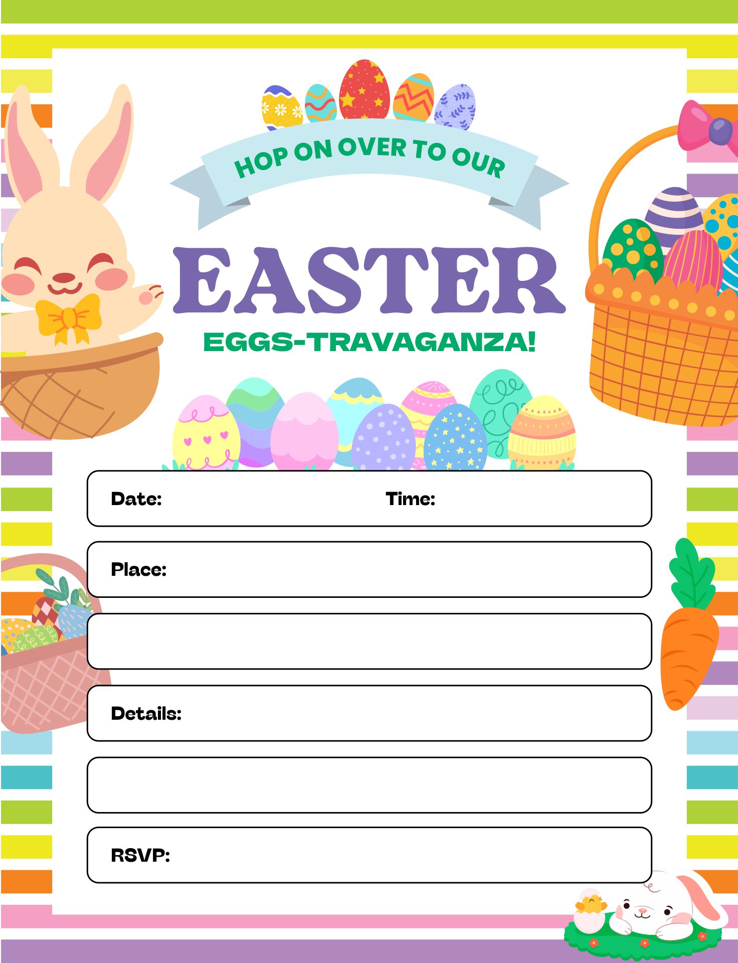 Free Printable Easter Invitations Printablee free-printable-easter-invitations-printablee