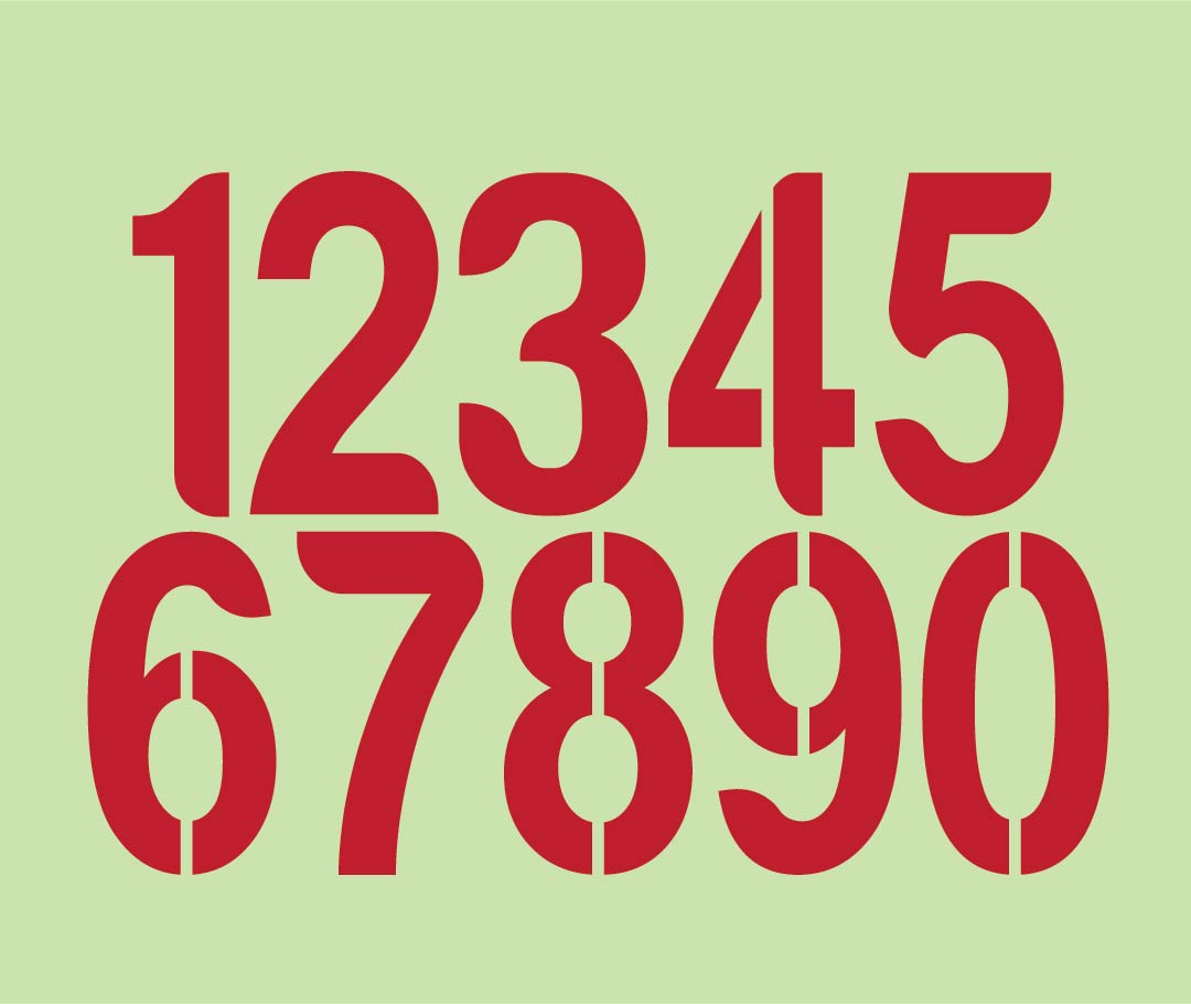 Printable 1 Inch Number Stencils