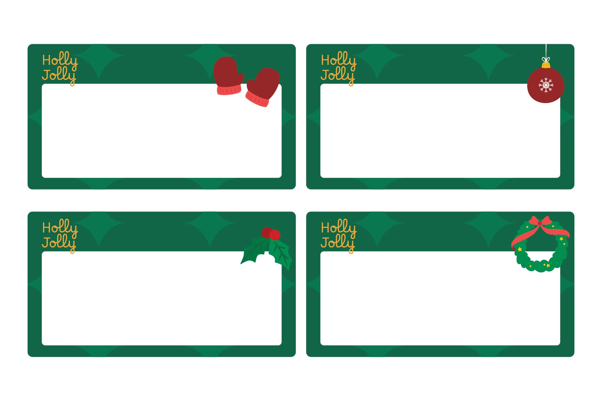 Christmas Name Tags 8 Free PDF Printables Printablee