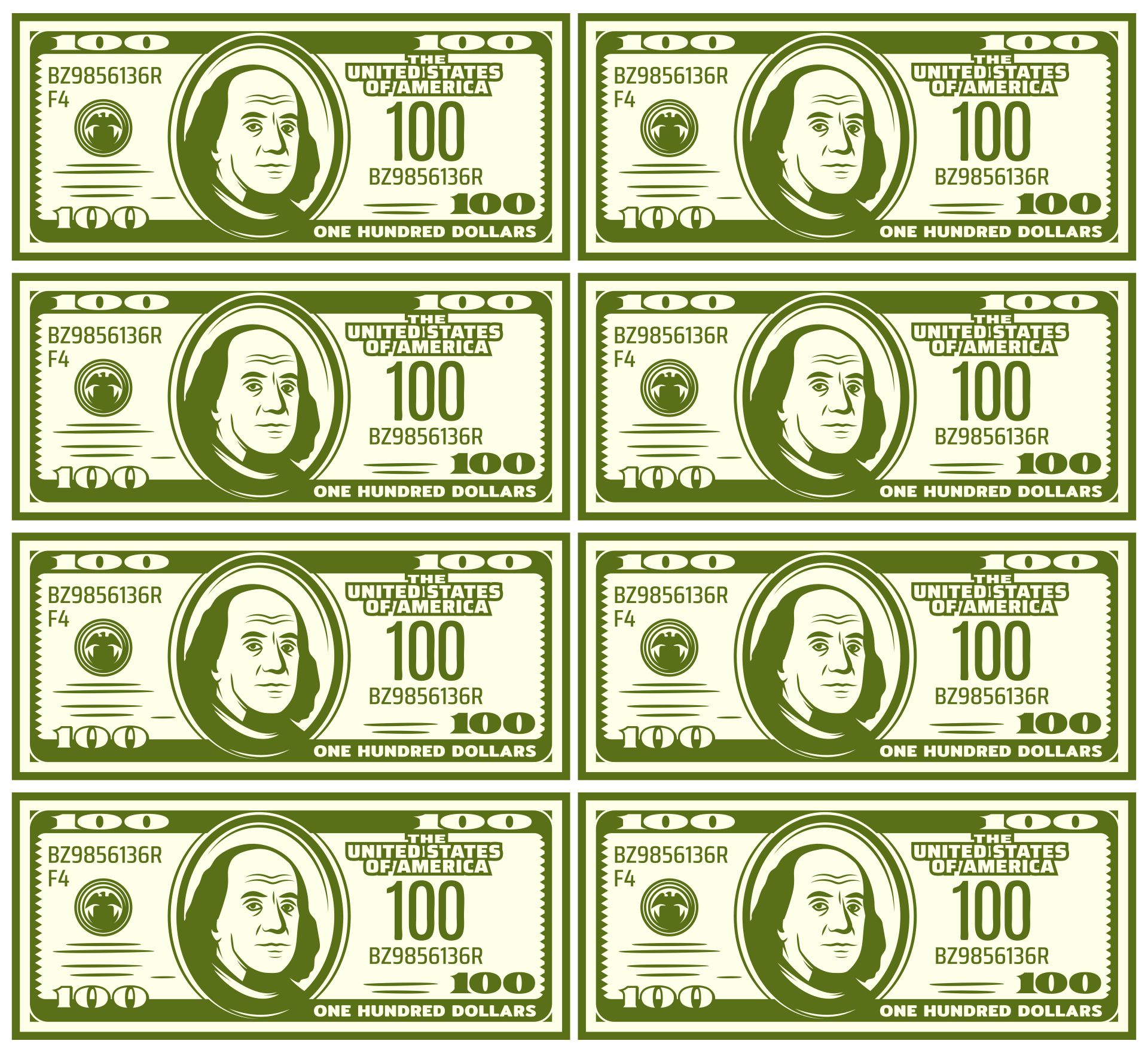 Play Dollars Printable