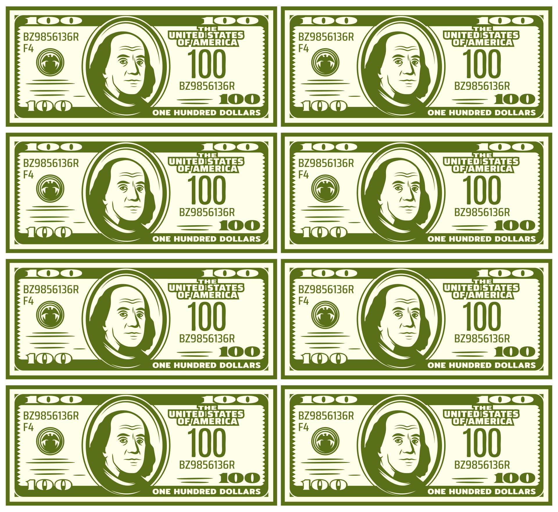 10 Best Fake Printable Money Sheets Printablee