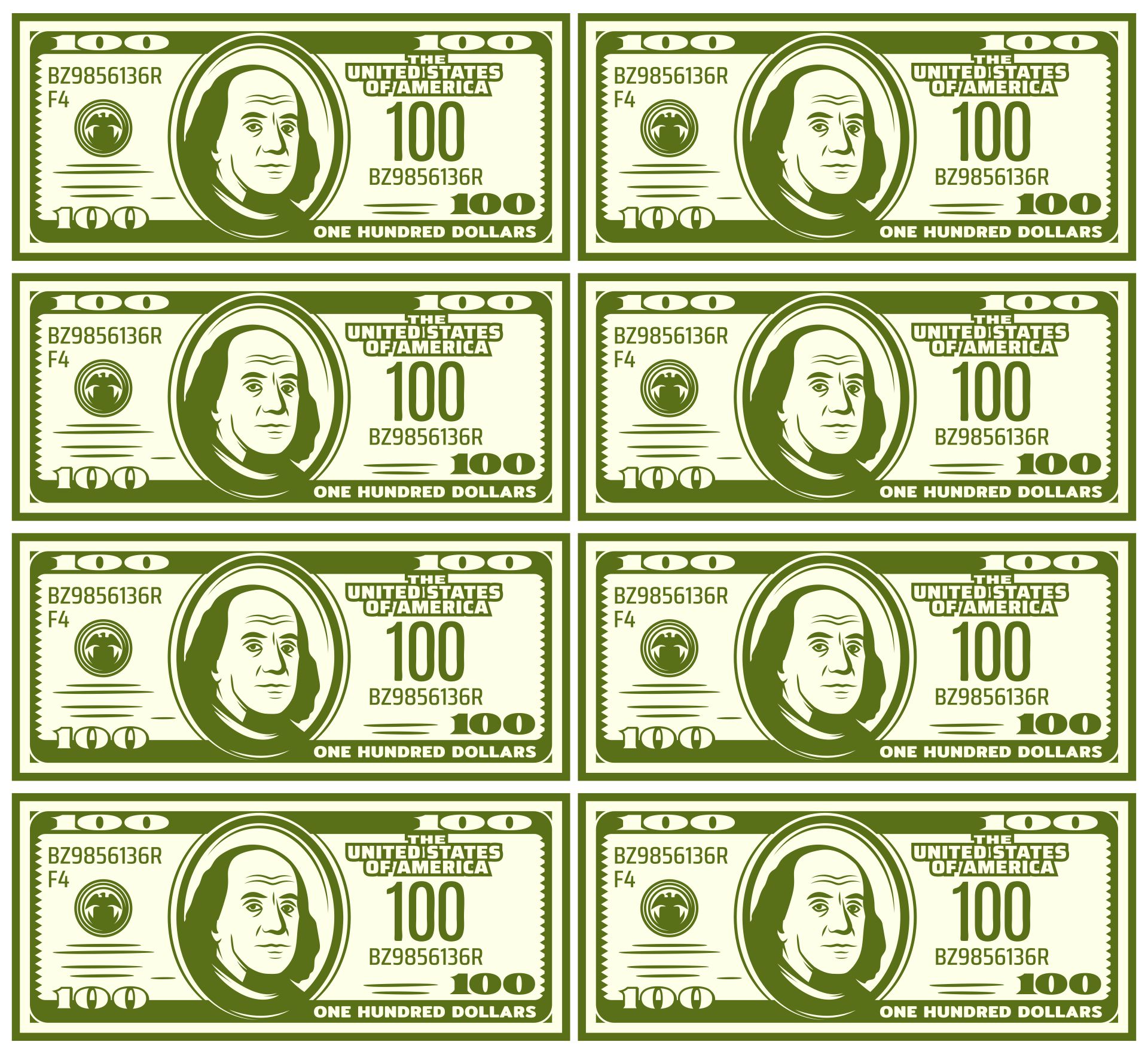 10 Best Fake Printable Money Sheets Printablee