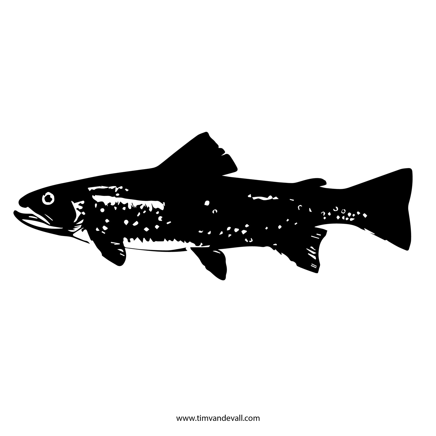 Printable Stencils Fish Trout
