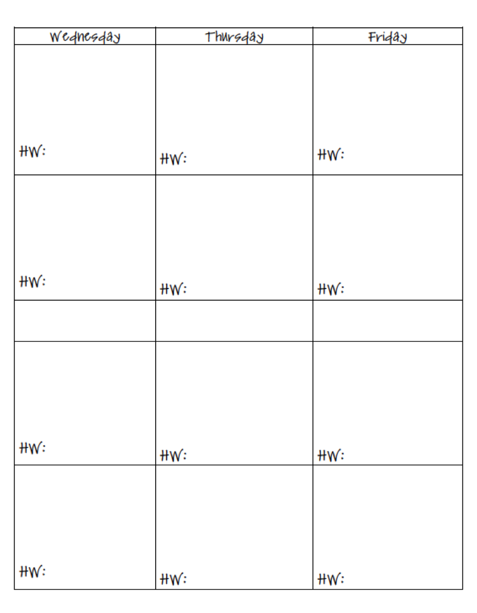 Printable Teacher Planner Pages