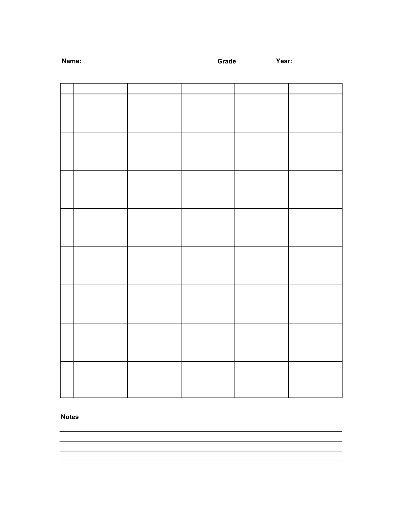 Printable Teacher Planner Worksheets
