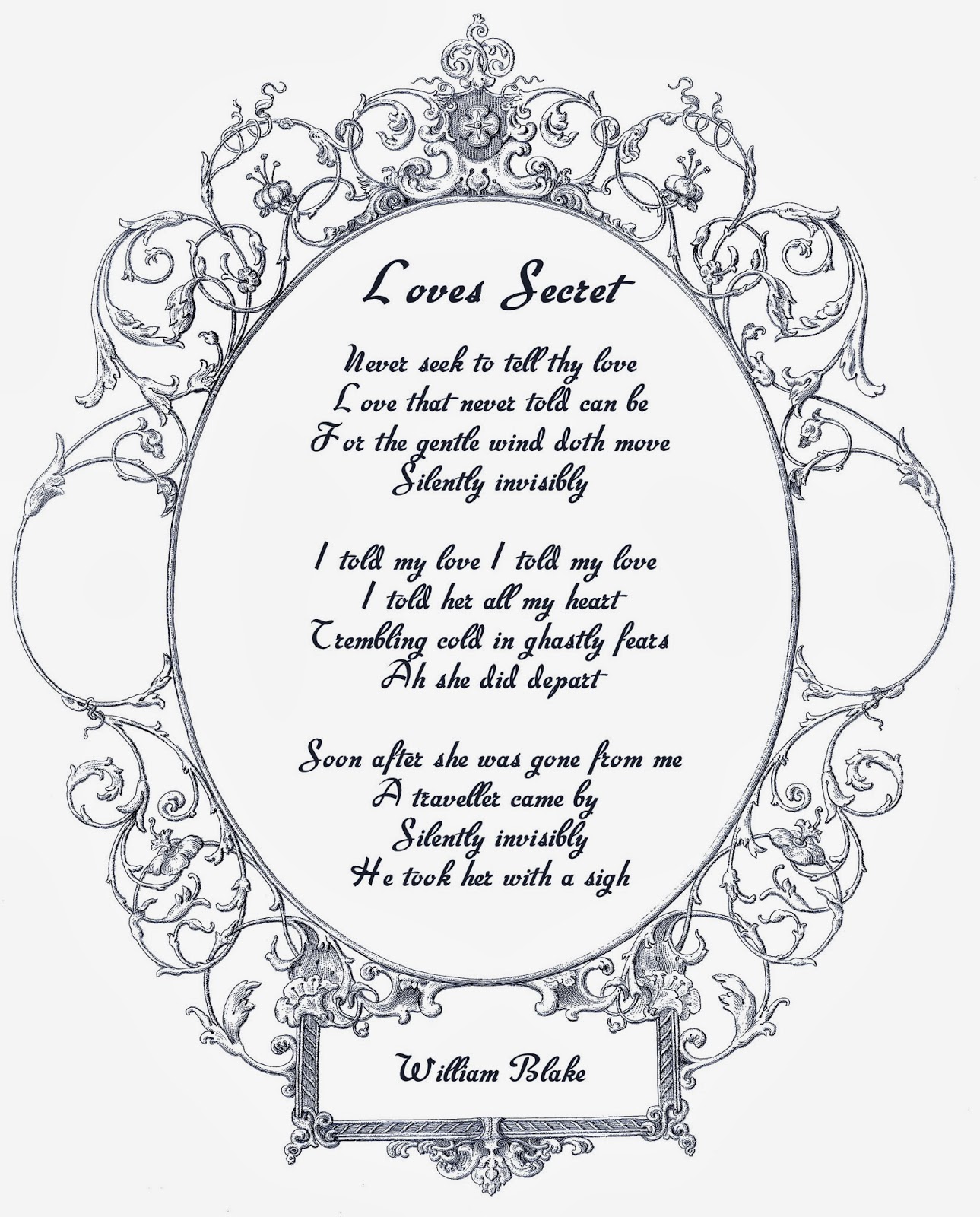 Printable Valentines Poems