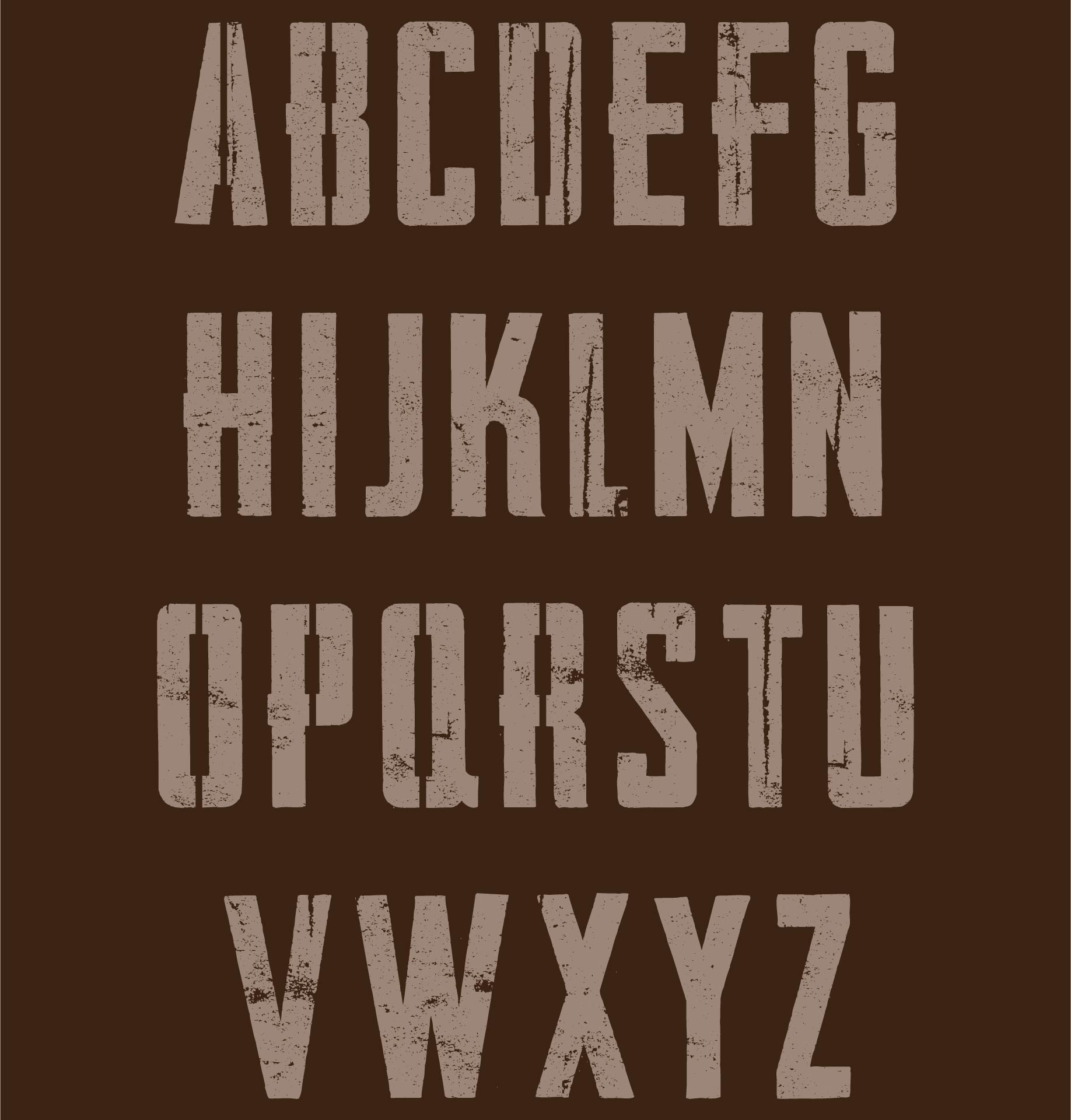 Medium Alphabet Stencils Printable