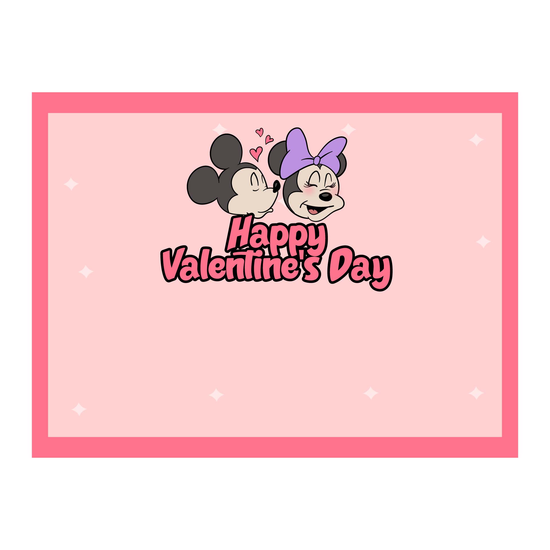 Mickey Mouse Valentines Day Cards