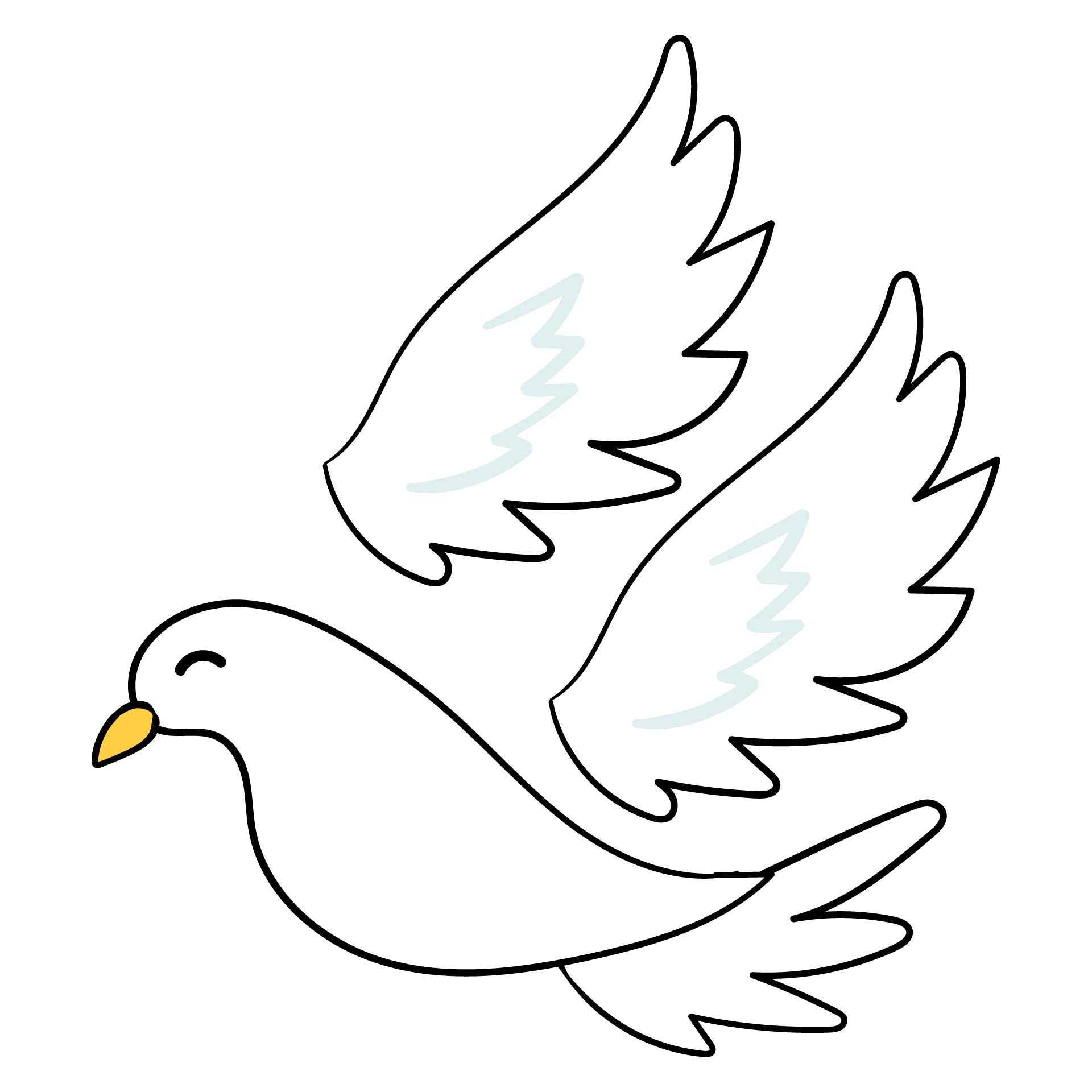 Printable Dove Pattern