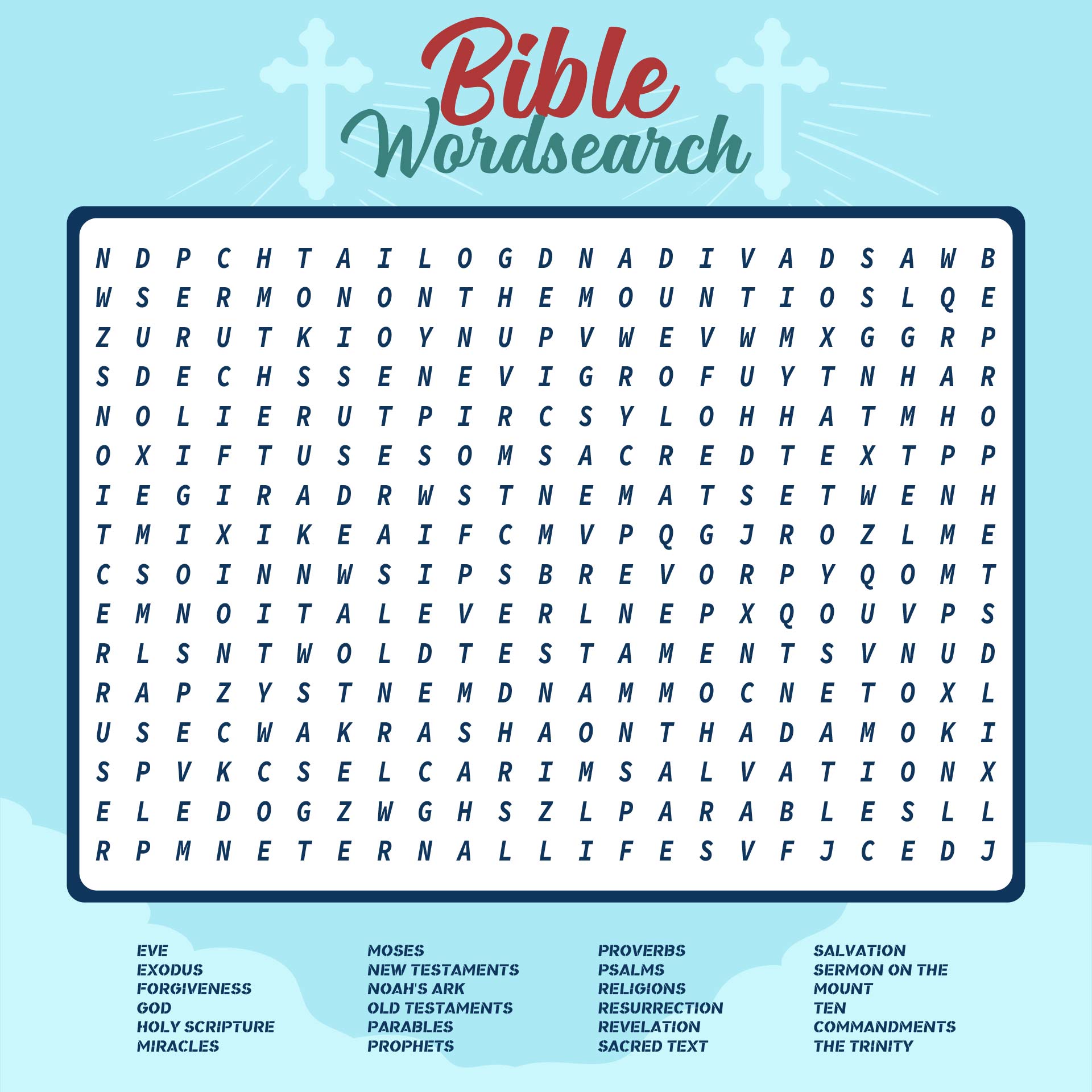 Printable Word Searches for Adults