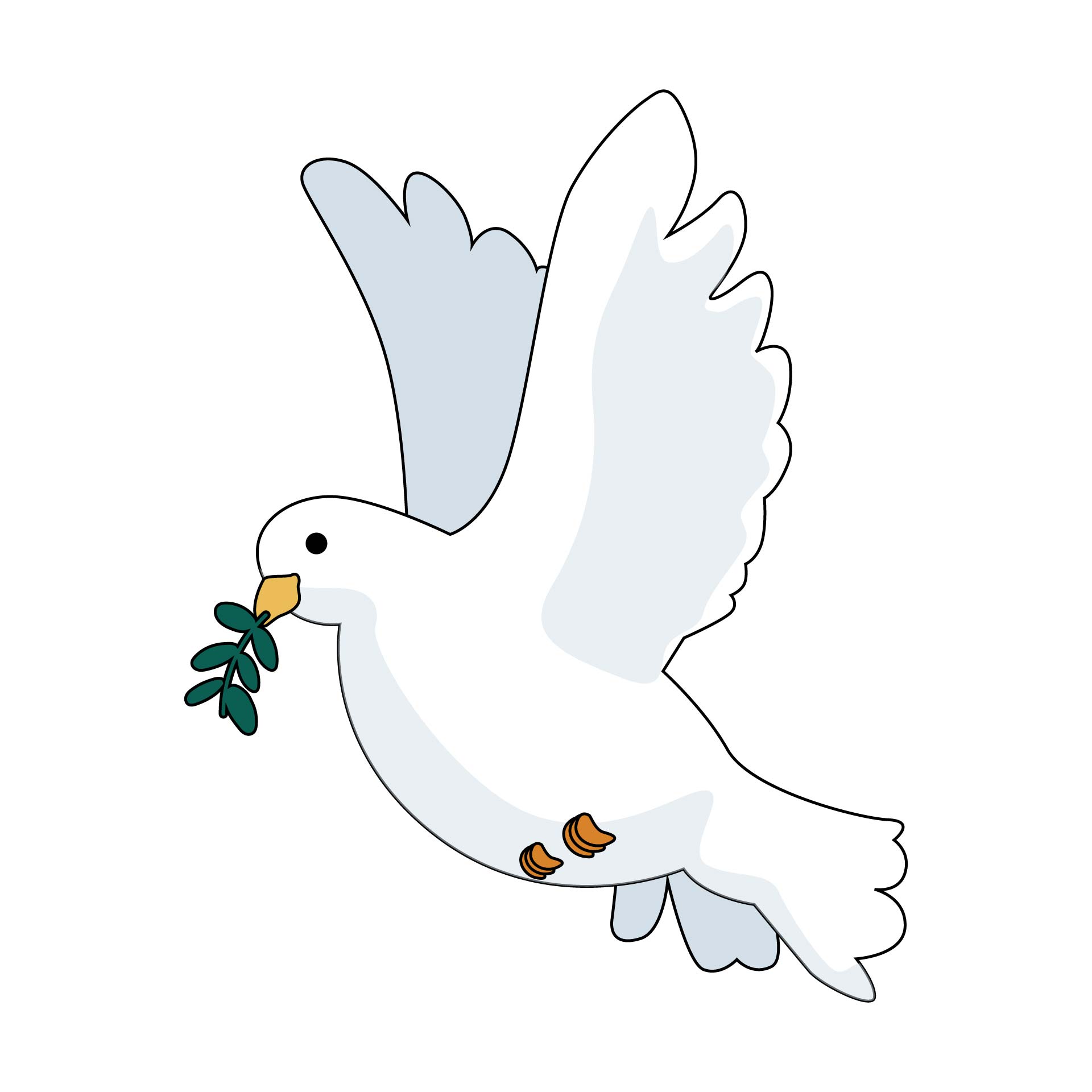 Printable Peace Dove