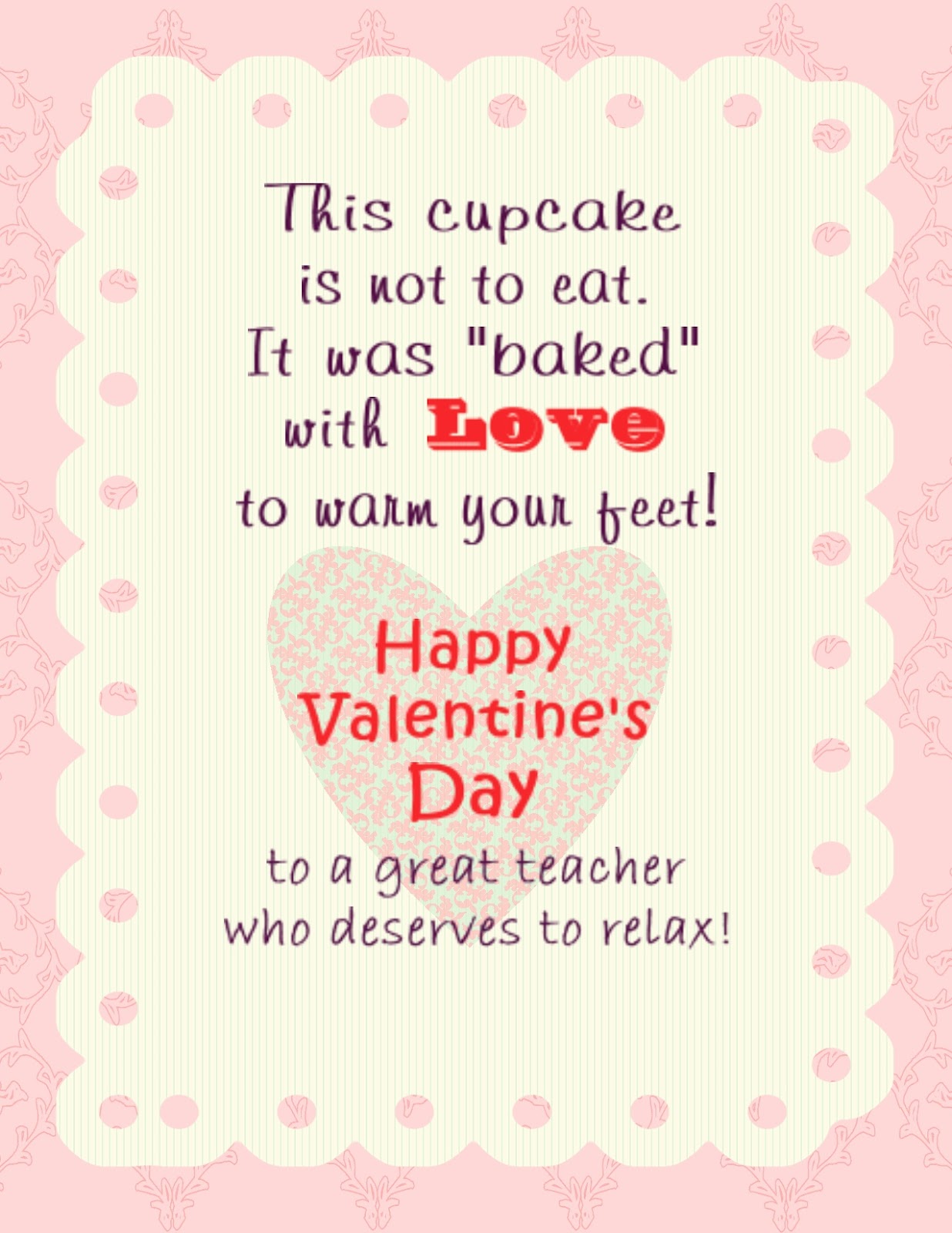 Printable Valentines Poems for Teachers