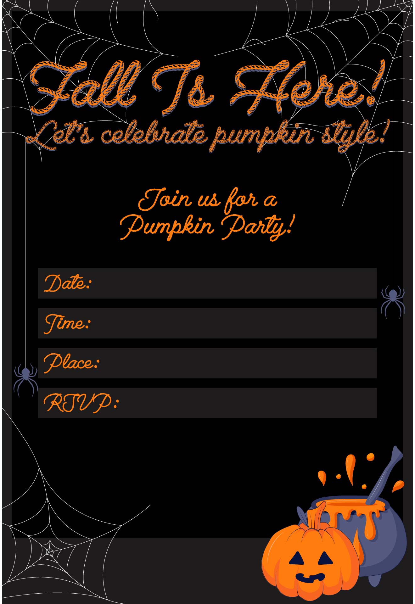 Pumpkin Party Printables 