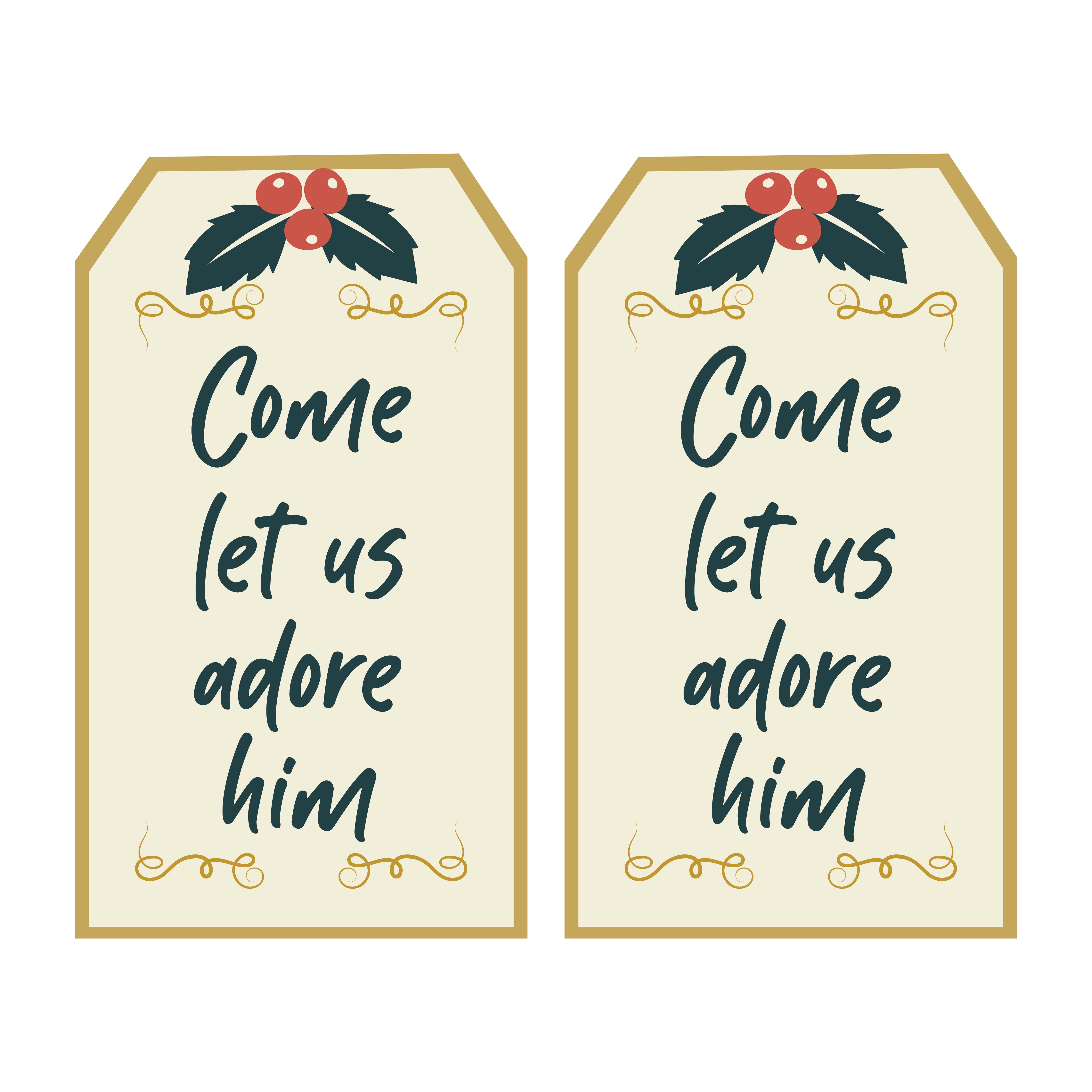 7 Best Christian Christmas Printable Gift Tags Printablee