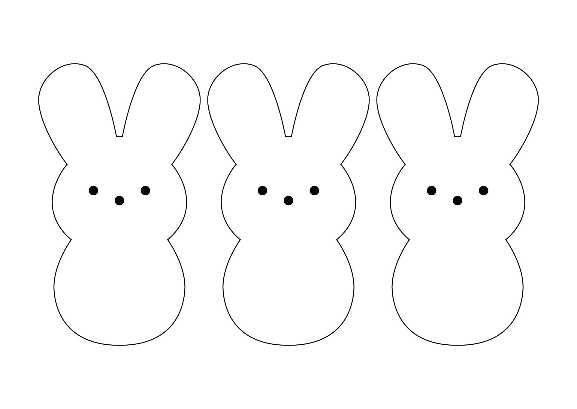 Easter Peeps Bunny Pattern
